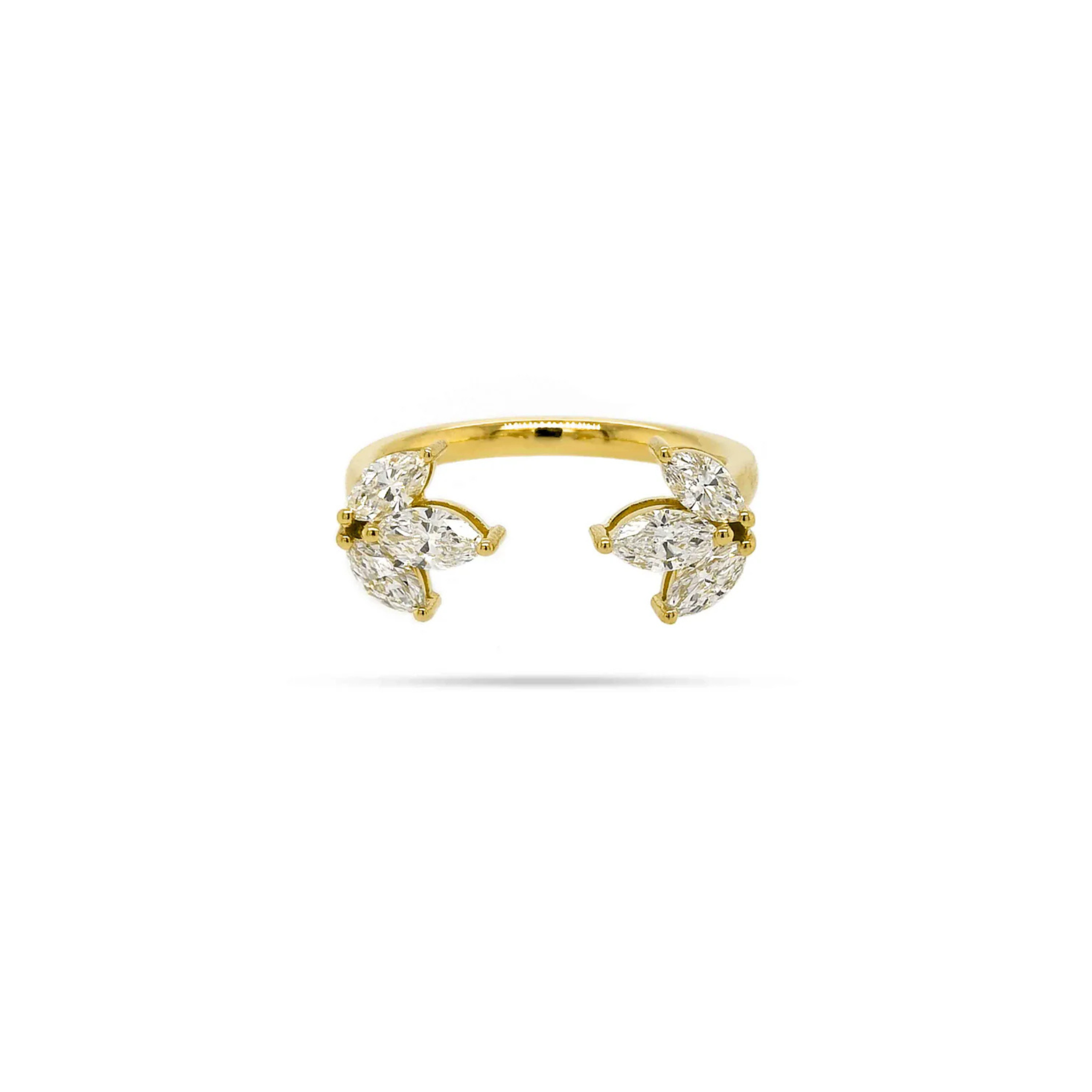 Caelina Bloom Diamond Ring 18K Gold - Natural Diamonds & Lab Grown Diamonds - Aarna - Canadian Jewelry Brand - Canadian Online Jewelry