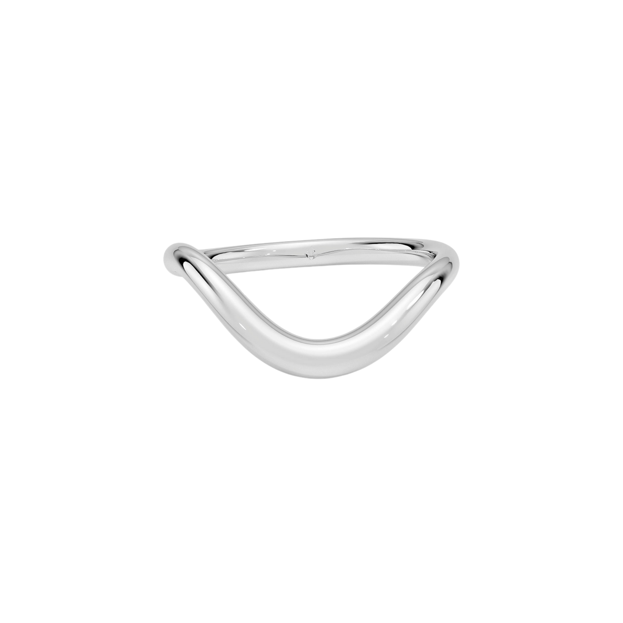 Ceryn Contour Band in 18K White Gold