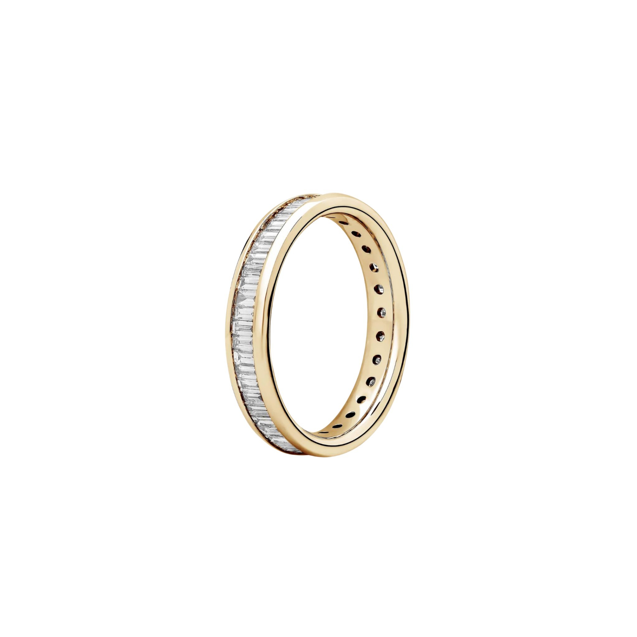 Alarien Tapered Baguette Eternity Band 18K Gold - Natural diamond and lab grown diamond engagement rings and wedding bands at unbeatable prices. Best bridal jewelry collections in Dubai and Abu Dhabi, featuring custom-made rings, timeless solitaires, and luxury wedding sets. Richie Gold & Diamond in the heart of Dubai Gold Souk — your trusted destination for engagement rings, wedding bands, and fine jewelry in the UAE, Dubai Mall, Fashion Avenue, Mall of the Emirates, and Palm Jumeirah