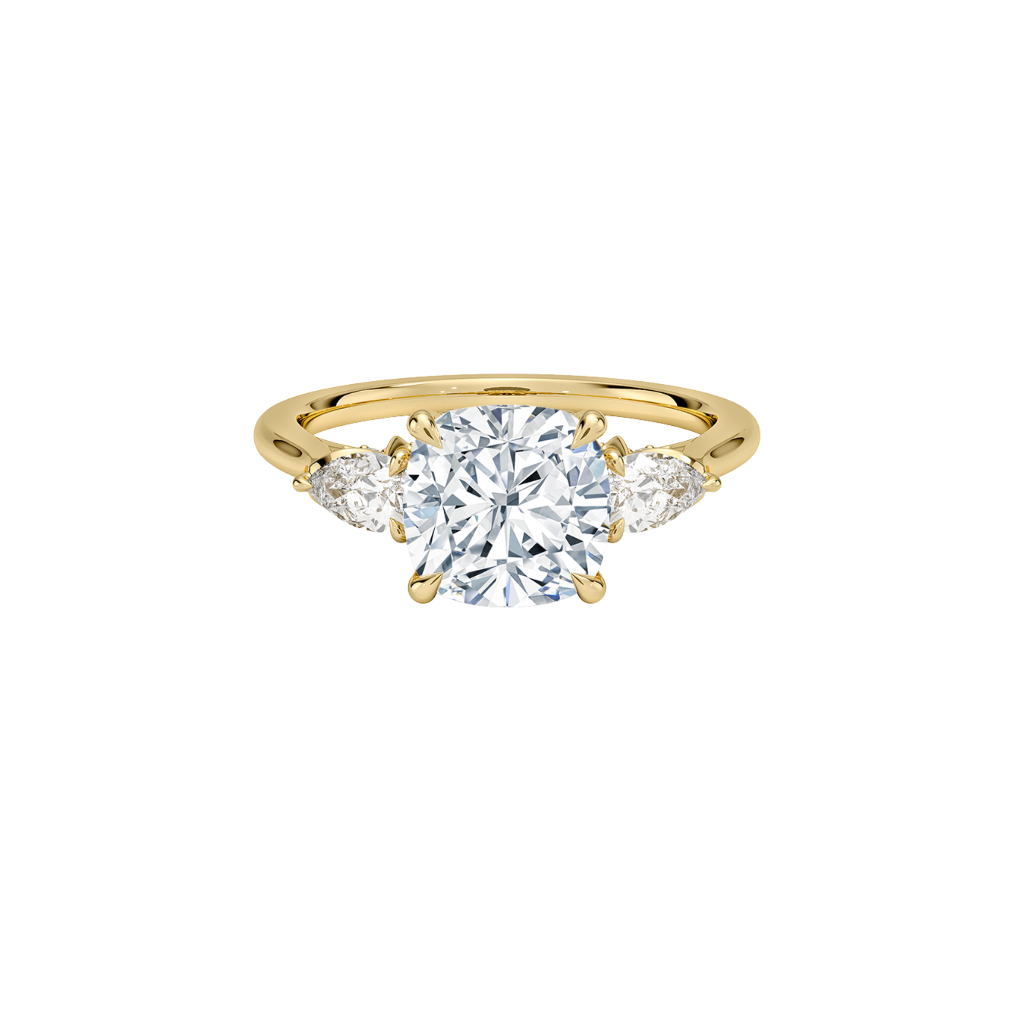 Alisette Cushion Three-Stone Ring 18K Gold - Best prices for jewelry and diamonds. The best jewelry to shop in Dubai and Abu Dhabi - Dubai Tourism. Best Shopping in Dubai Mall - Fashion Avenue, Mall of Emirates, Dubai, Palm Jumeirah and UAE. Hip-hop custom jewelry and manufacturer supplier - diamond and gold wholesaler. The best place to visit in Dubai during vacation. Richie Gold & Diamond is located in Dubai Gold Souk