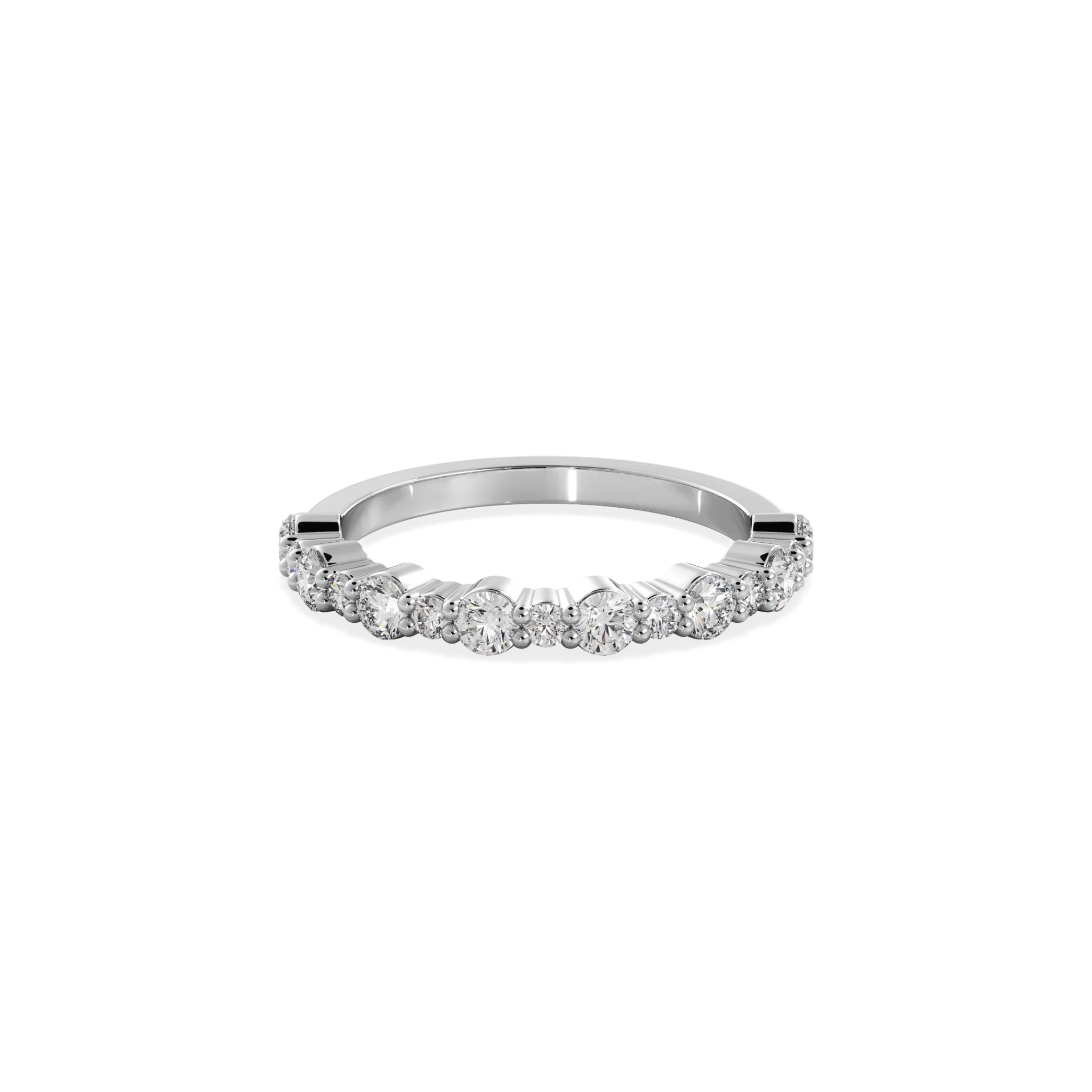 Althera Round Diamond Band 18K White Gold - Natural diamond and lab grown diamond engagement rings and wedding bands at unbeatable prices. Best bridal jewelry collections in Dubai and Abu Dhabi, featuring custom-made rings, timeless solitaires, and luxury wedding sets. Richie Gold & Diamond in the heart of Dubai Gold Souk — your trusted destination for engagement rings, wedding bands, and fine jewelry in the UAE, Dubai Mall, Fashion Avenue, Mall of the Emirates, and Palm Jumeirah