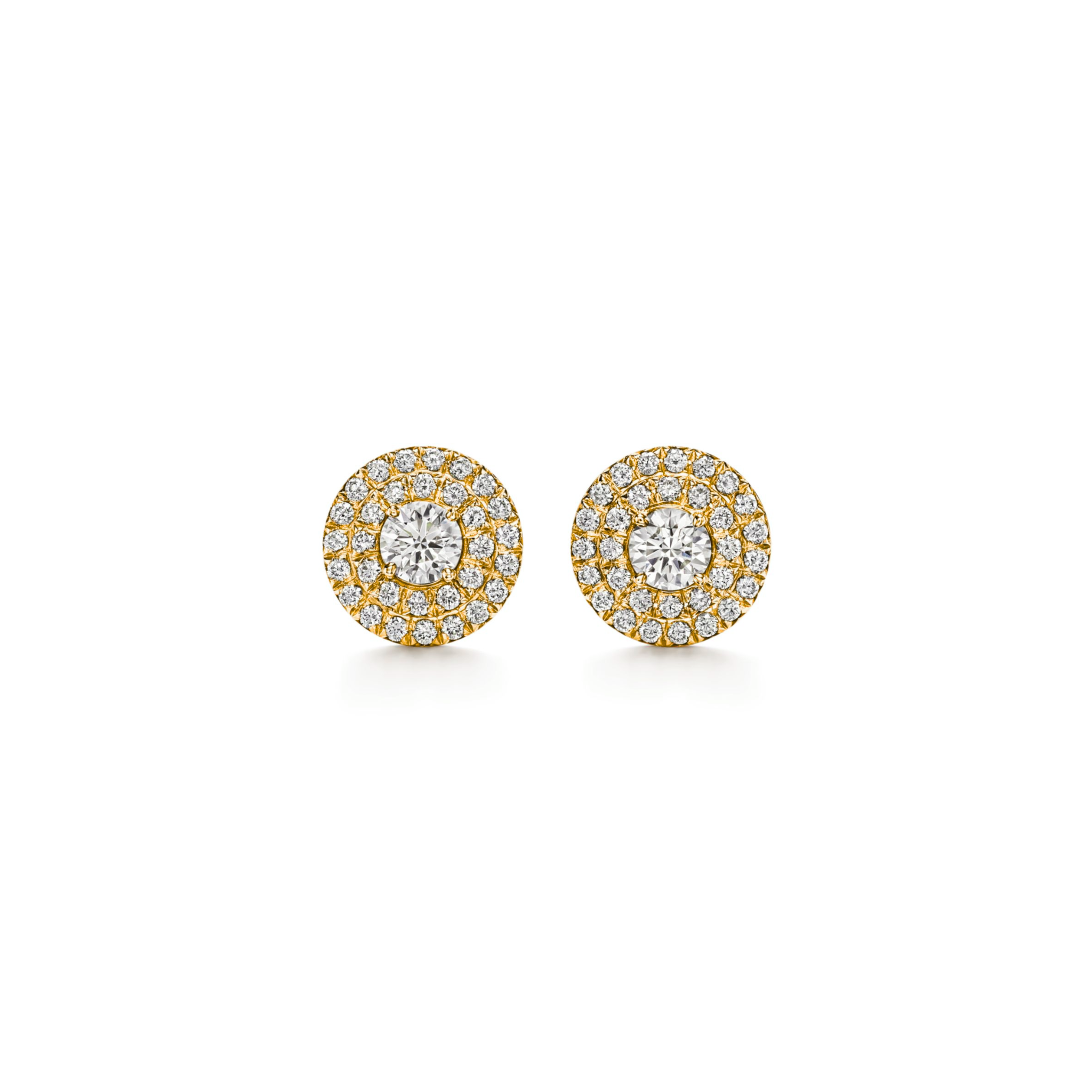 Aluné Double Halo Diamond Studs 18K  Gold - Natural Diamonds & Lab Grown Diamonds  - Best prices for jewelry and diamonds. The best jewelry to shop in Dubai and Abu Dhabi - Dubai Tourism. Best Shopping in Dubai Mall - Fashion Avenue, Mall of Emirates, Dubai, Palm Jumeirah and UAE. Hip-hop custom jewelry and manufacturer supplier - diamond and gold wholesaler. The best place to visit in Dubai during vacation. Richie Gold & Diamond is located in Dubai Gold Souk