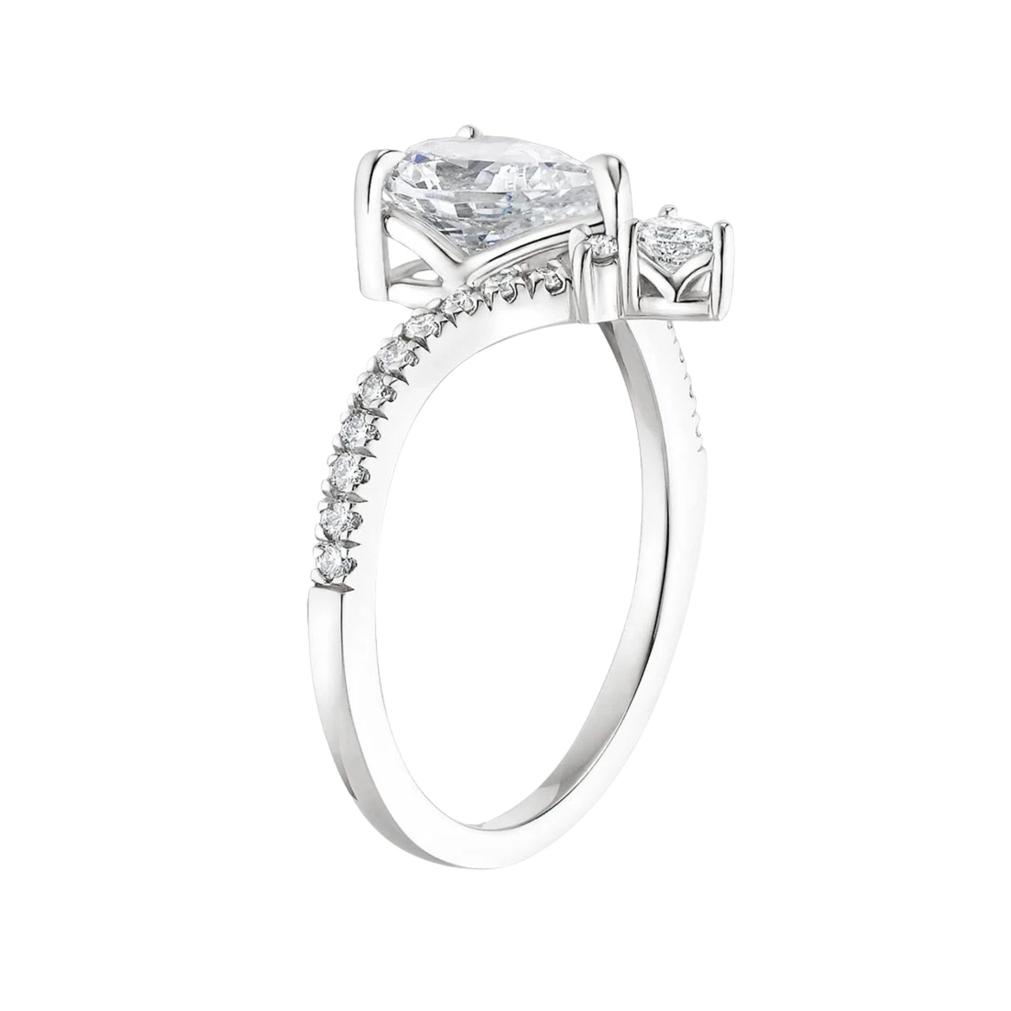 Amariel Pear V Pave Ring 18K White Gold -  Best prices for jewelry and diamonds. The best jewelry to shop in Dubai and Abu Dhabi - Dubai Tourism. Best Shopping in Dubai Mall - Fashion Avenue, Mall of Emirates, Dubai, Palm Jumeirah and UAE. Hip-hop custom jewelry and manufacturer supplier - diamond and gold wholesaler. The best place to visit in Dubai during vacation. Richie Gold & Diamond is located in Dubai Gold Souk
