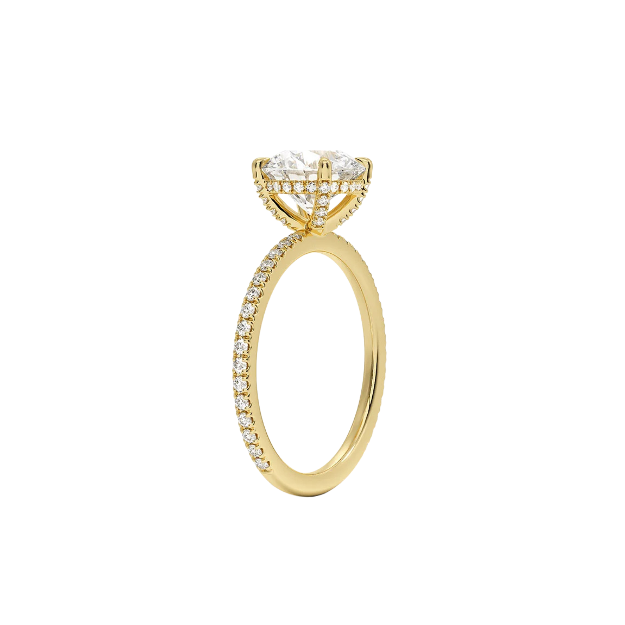 Amaris Hidden Halo Pavé Ring in 18K Gold - Best prices for jewelry and diamonds. The best jewelry to shop in Dubai and Abu Dhabi - Dubai Tourism. Best Shopping in Dubai Mall - Fashion Avenue, Mall of Emirates, Dubai, Palm Jumeirah and UAE. Hip-hop custom jewelry and manufacturer supplier - diamond and gold wholesaler. The best place to visit in Dubai during vacation. Richie Gold & Diamond is located in Dubai Gold Souk