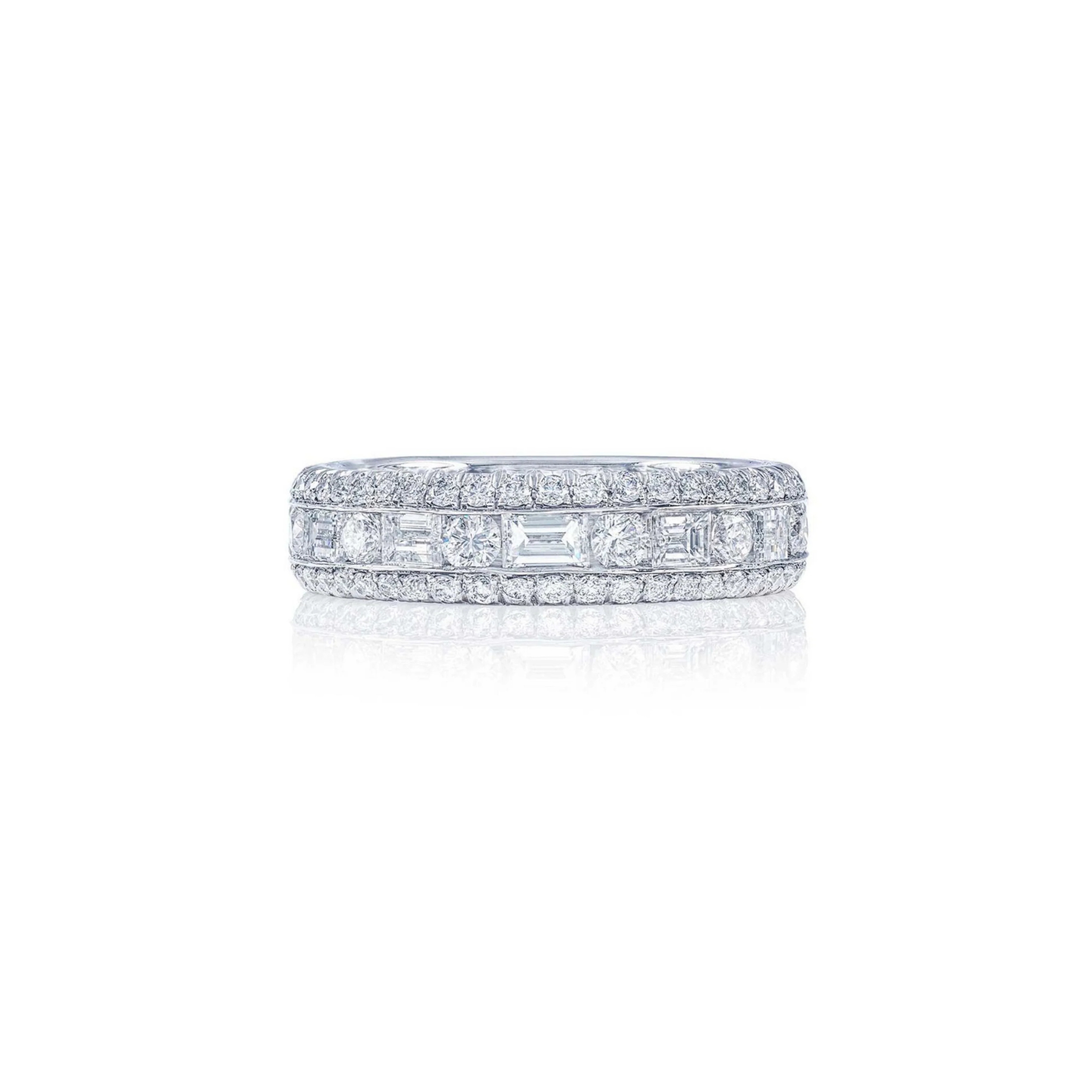 Amelise Alternating Diamond Celebration Band 18K White Gold - Natural Diamonds & Lab Grown Diamonds  - Best prices for jewelry and diamonds. The best jewelry to shop in Dubai and Abu Dhabi - Dubai Tourism. Best Shopping in Dubai Mall - Fashion Avenue, Mall of Emirates, Dubai, Palm Jumeirah and UAE. Hip-hop custom jewelry and manufacturer supplier - diamond and gold wholesaler. The best place to visit in Dubai during vacation. Richie Gold & Diamond is located in Dubai Gold Souk