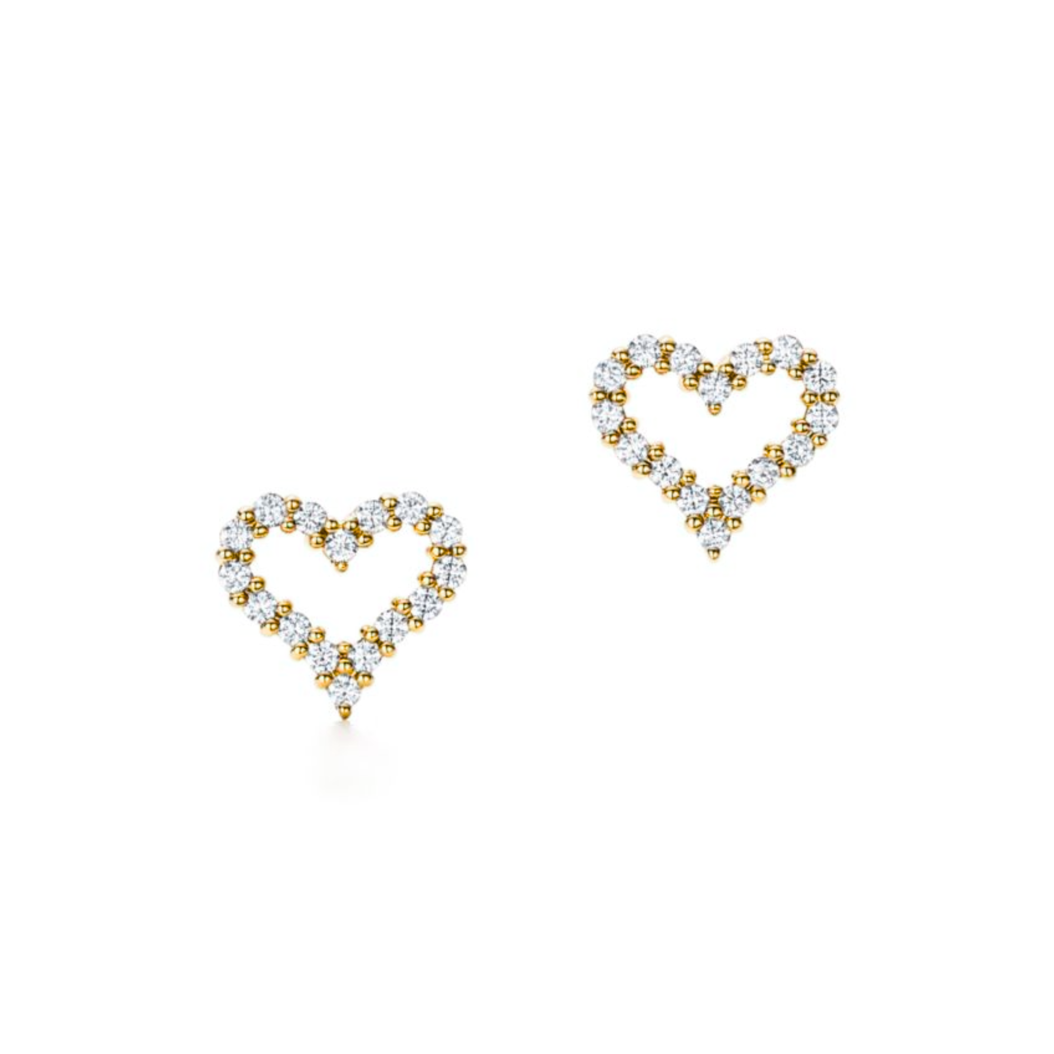 Amour Mini Diamond Heart Stud Earrings 18K Gold - Natural Diamonds & Lab Grown Diamonds  - Best prices for jewelry and diamonds. The best jewelry to shop in Dubai and Abu Dhabi - Dubai Tourism. Best Shopping in Dubai Mall - Fashion Avenue, Mall of Emirates, Dubai, Palm Jumeirah and UAE. Hip-hop custom jewelry and manufacturer supplier - diamond and gold wholesaler. The best place to visit in Dubai during vacation. Richie Gold & Diamond is located in Dubai Gold Souk