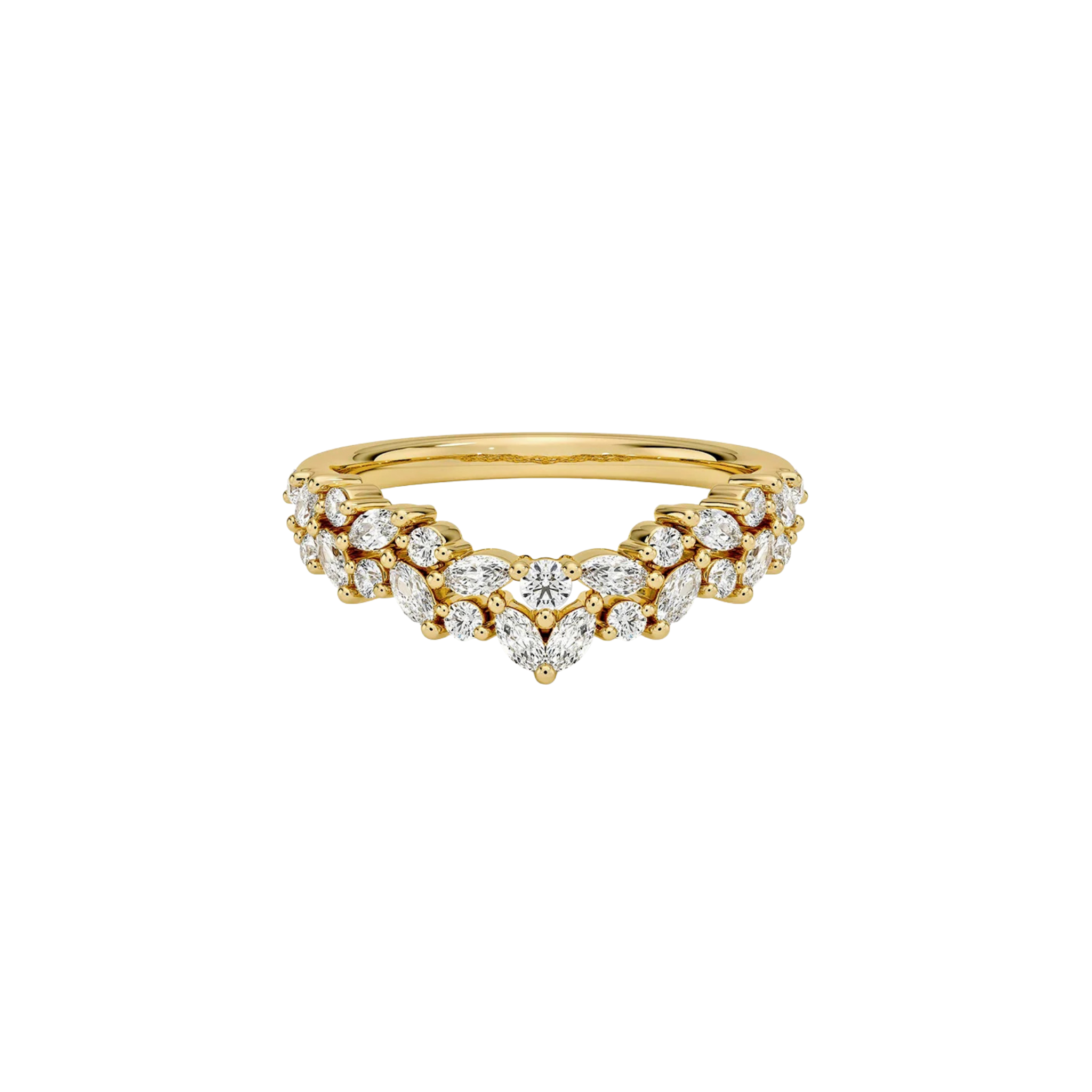 Ardelys Marquise Diamond Contour Band in 18K Gold - Natural diamond and lab grown diamond engagement rings and wedding bands at unbeatable prices. Best bridal jewelry collections in Dubai and Abu Dhabi, featuring custom-made rings, timeless solitaires, and luxury wedding sets. Richie Gold & Diamond in the heart of Dubai Gold Souk — your trusted destination for engagement rings, wedding bands, and fine jewelry in the UAE, Dubai Mall, Fashion Avenue, Mall of the Emirates, and Palm Jumeirah.