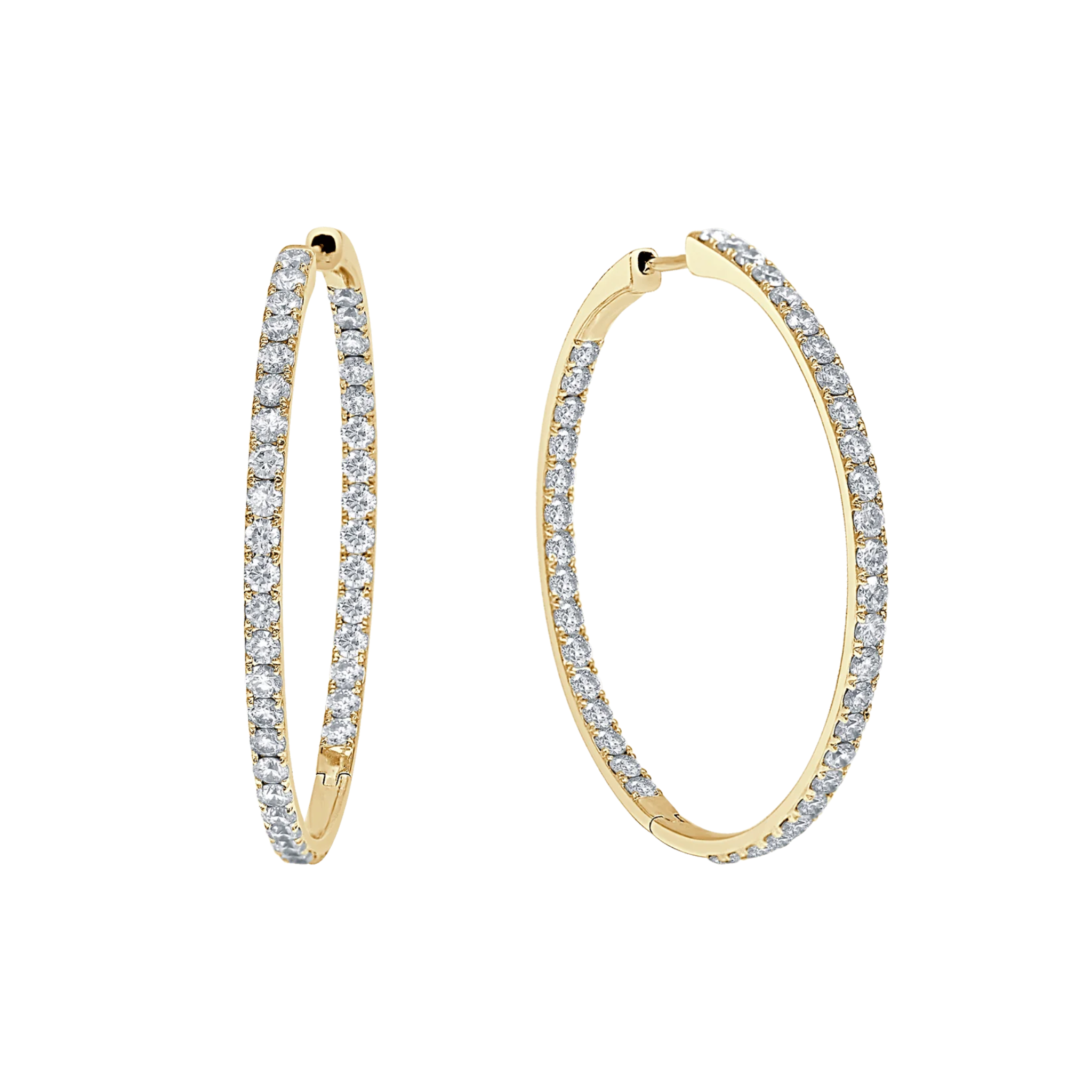 Arietta Inside/Out Large Diamond Hoop Earrings 18K Gold  - Natural Diamonds & Lab Grown Diamonds  - Best prices for jewelry and diamonds. The best jewelry to shop in Dubai and Abu Dhabi - Dubai Tourism. Best Shopping in Dubai Mall - Fashion Avenue, Mall of Emirates, Dubai, Palm Jumeirah and UAE. Hip-hop custom jewelry and manufacturer supplier - diamond and gold wholesaler. The best place to visit in Dubai during vacation. Richie Gold & Diamond is located in Dubai Gold Souk