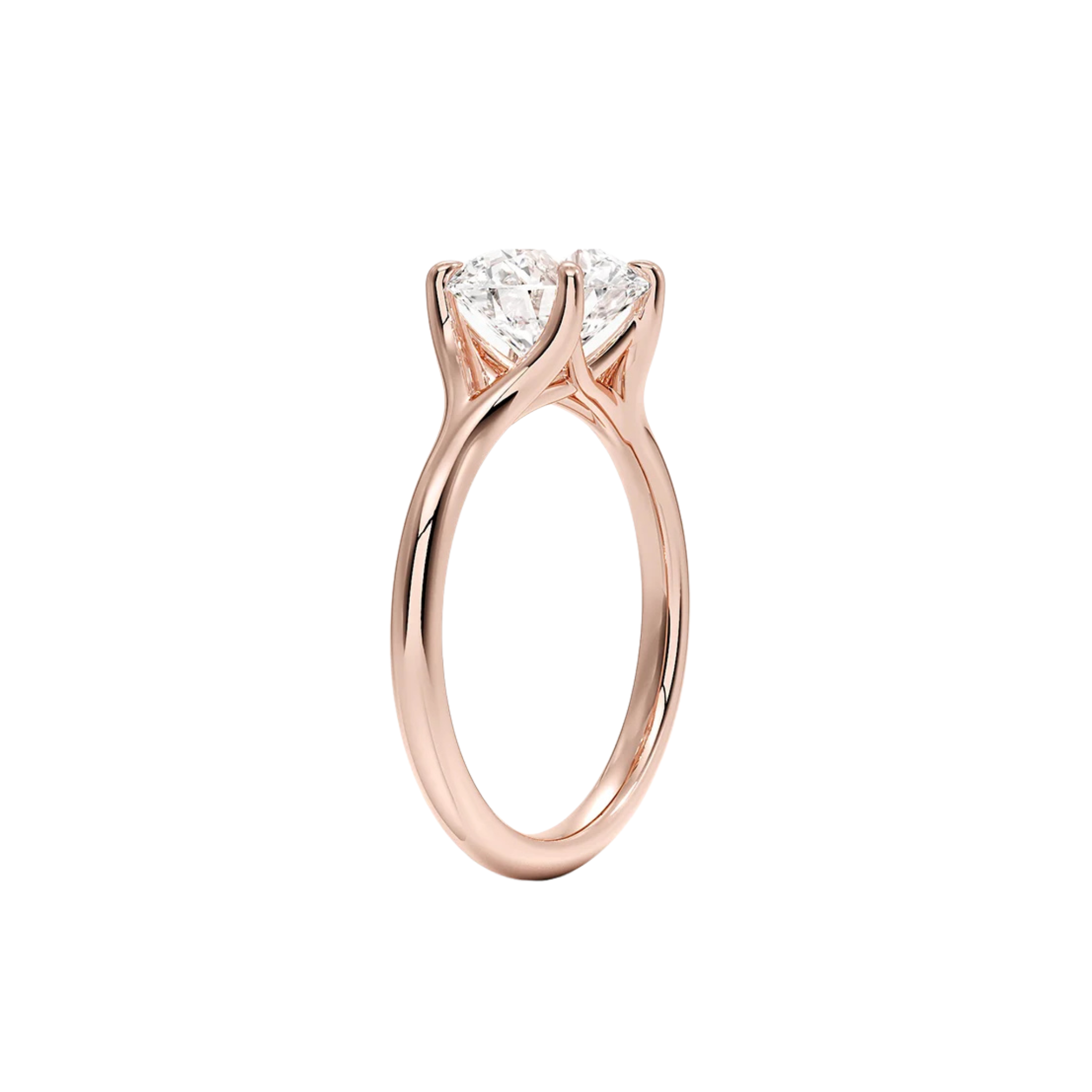 Aristea Round Split Shank Solitaire Ring 18K Rose Gold - Best prices for jewelry and diamonds. The best jewelry to shop in Dubai and Abu Dhabi - Dubai Tourism. Best Shopping in Dubai Mall - Fashion Avenue, Mall of Emirates, Dubai, Palm Jumeirah and UAE. Hip-hop custom jewelry and manufacturer supplier - diamond and gold wholesaler. The best place to visit in Dubai during vacation. Richie Gold & Diamond is located in Dubai Gold Souk