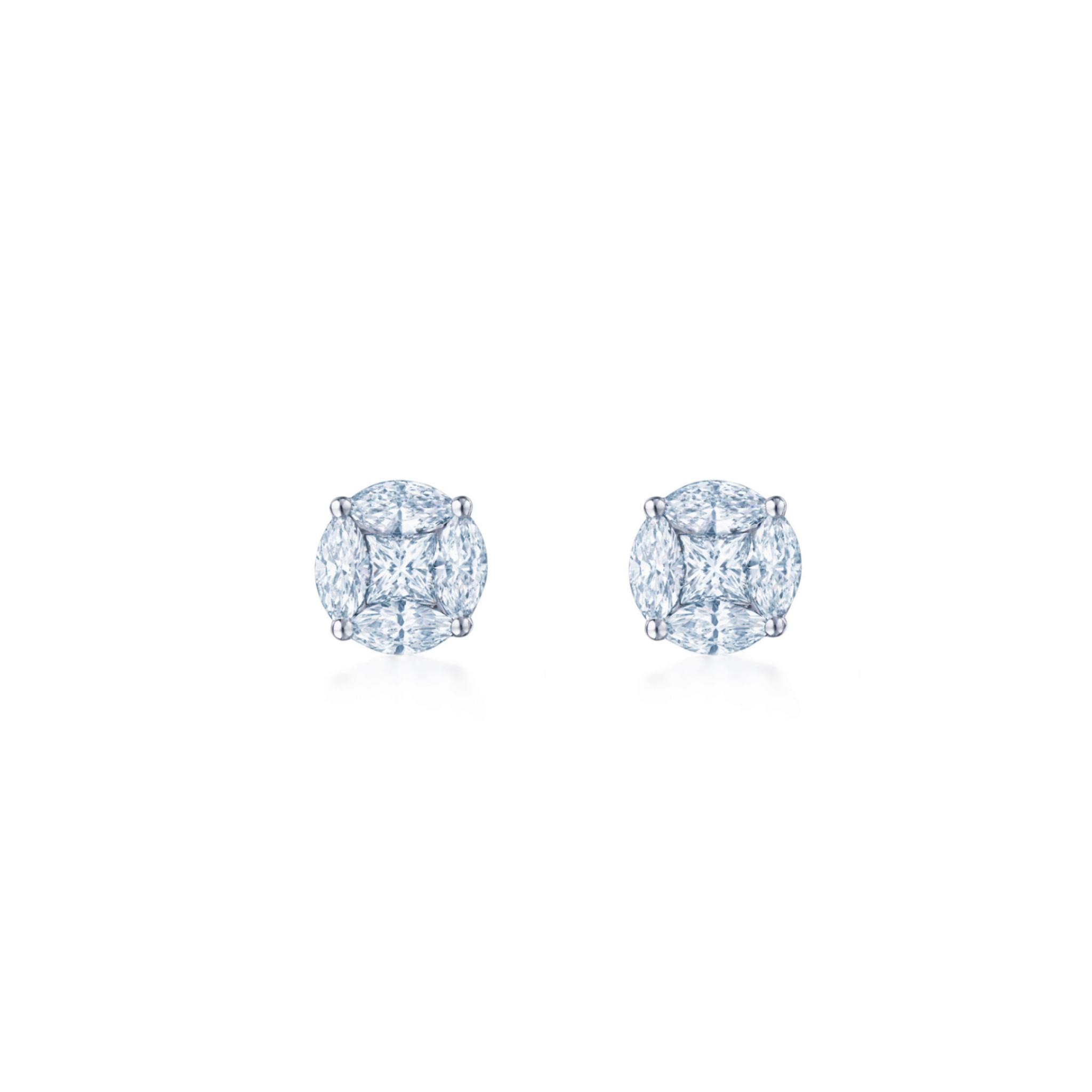 Arvène Diamond Cluster Studs 18K White Gold - Natural Diamonds & Lab Grown Diamonds - Best prices for jewelry and diamonds. The best jewelry to shop in Dubai and Abu Dhabi - Dubai Tourism. Best Shopping in Dubai Mall - Fashion Avenue, Mall of Emirates, Dubai, Palm Jumeirah and UAE. Hip-hop custom jewelry and manufacturer supplier - diamond and gold wholesaler. The best place to visit in Dubai during vacation. Richie Gold & Diamond is located in Dubai Gold Souk