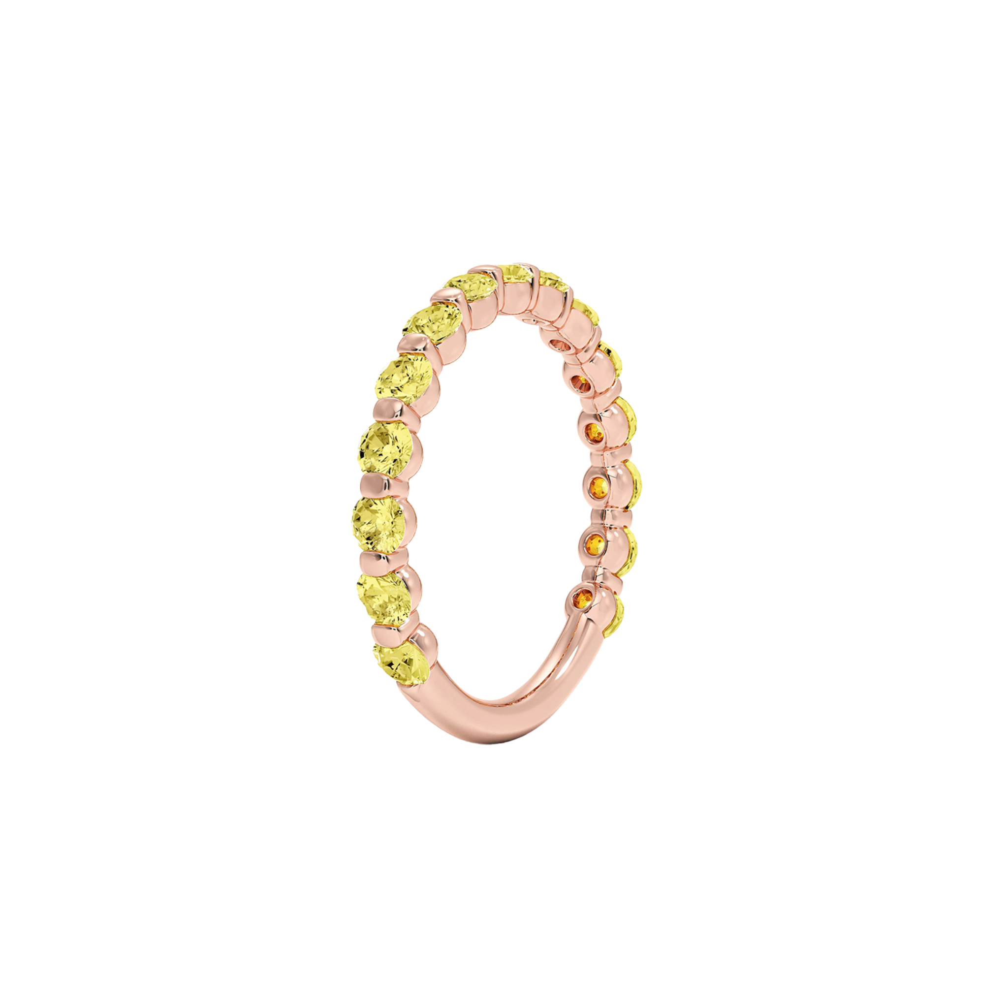 Auralis Yellow Diamond Band in 18K Rose Gold - Natural diamond and lab grown diamond engagement rings and wedding bands at unbeatable prices. Best bridal jewelry collections in Dubai and Abu Dhabi, featuring custom-made rings, timeless solitaires, and luxury wedding sets. Richie Gold & Diamond in the heart of Dubai Gold Souk — your trusted destination for engagement rings, wedding bands, and fine jewelry in the UAE, Dubai Mall, Fashion Avenue, Mall of the Emirates, and Palm Jumeirah