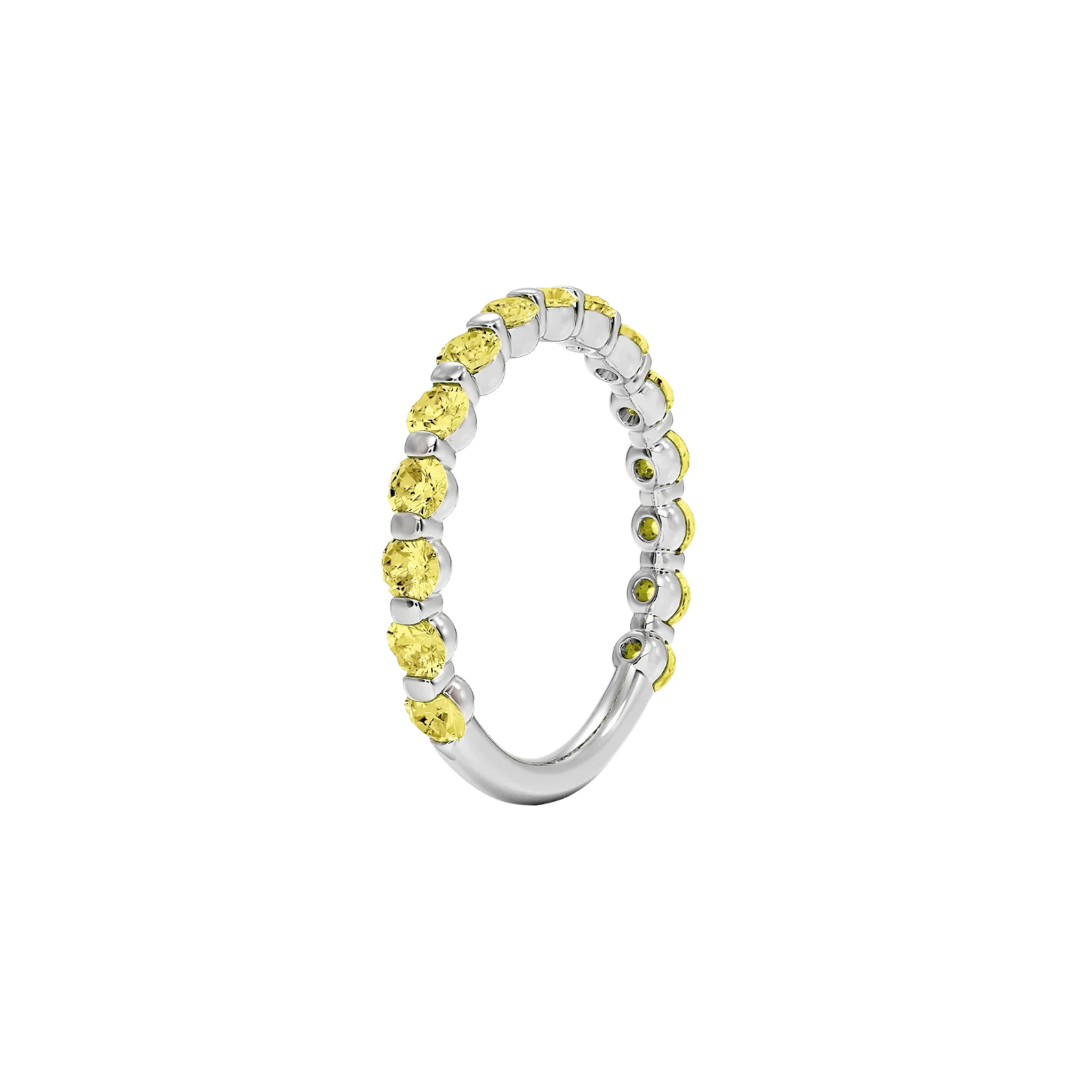 Auralis Yellow Diamond Band in 18K White Gold - Natural diamond and lab grown diamond engagement rings and wedding bands at unbeatable prices. Best bridal jewelry collections in Dubai and Abu Dhabi, featuring custom-made rings, timeless solitaires, and luxury wedding sets. Richie Gold & Diamond in the heart of Dubai Gold Souk — your trusted destination for engagement rings, wedding bands, and fine jewelry in the UAE, Dubai Mall, Fashion Avenue, Mall of the Emirates, and Palm Jumeirah