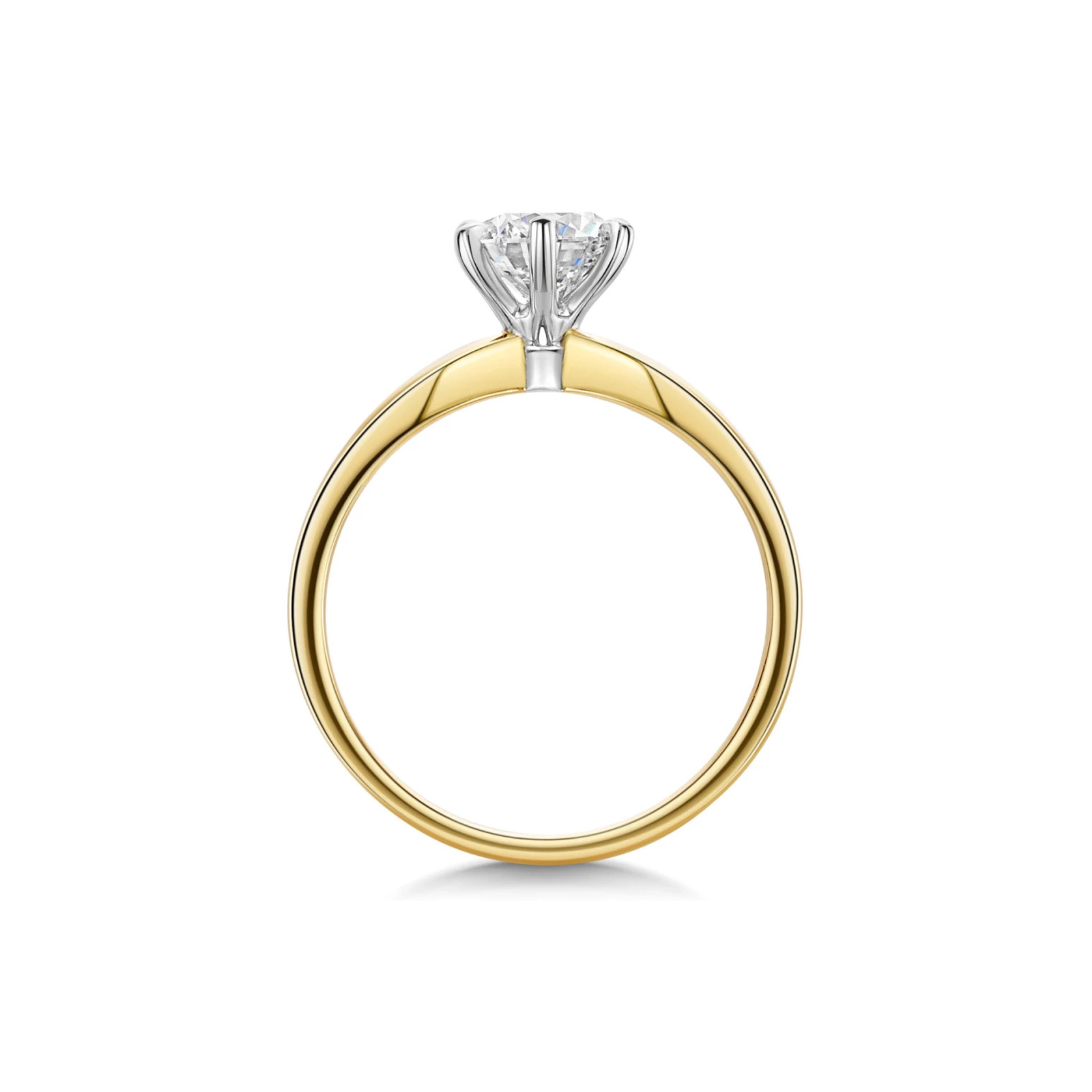 Aurelia Round Diamond Engagement Ring 18K Gold - Best prices for jewelry and diamonds. The best jewelry to shop in Dubai and Abu Dhabi - Dubai Tourism. Best Shopping in Dubai Mall - Fashion Avenue, Mall of Emirates, Dubai, Palm Jumeirah and UAE. Hip-hop custom jewelry and manufacturer supplier - diamond and gold wholesaler. The best place to visit in Dubai during vacation. Richie Gold & Diamond is located in Dubai Gold Souk