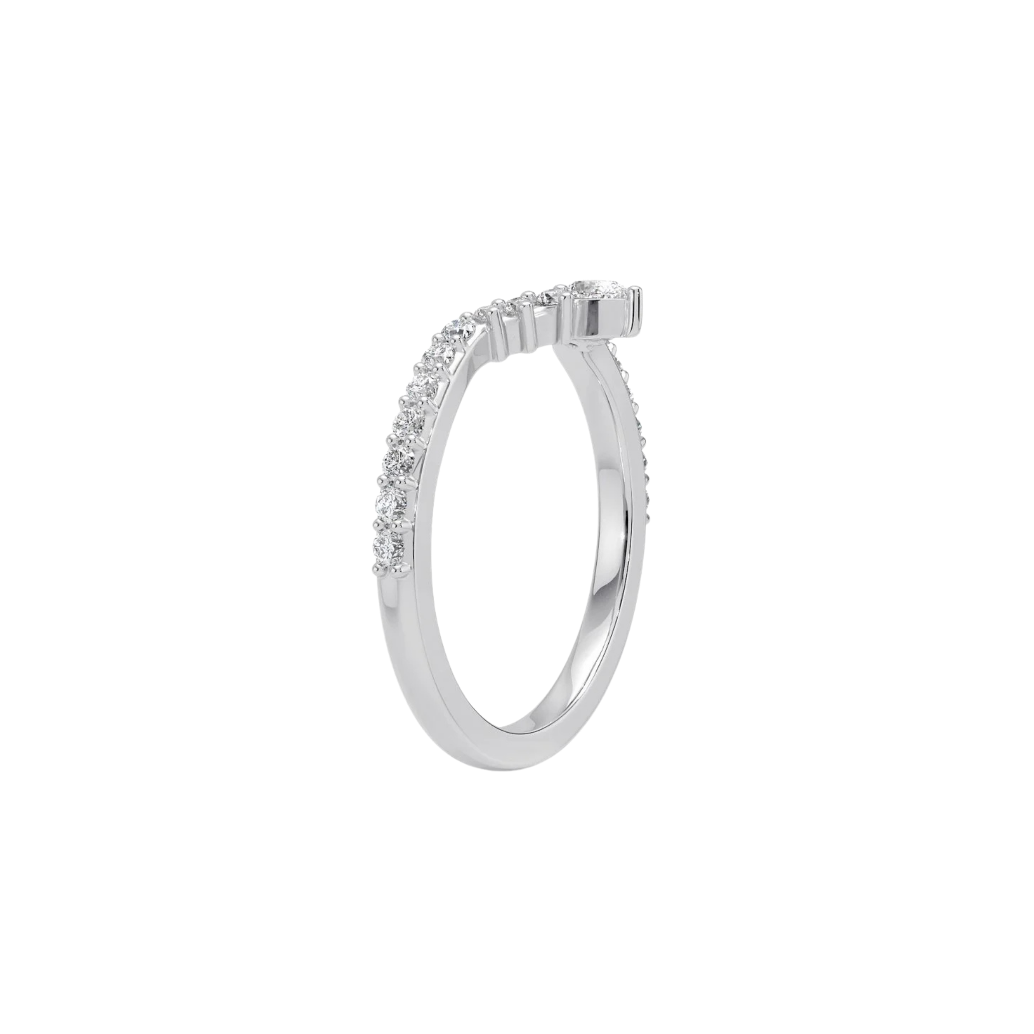 Avela Diamond Contour Band 18K White Gold - Natural diamond and lab grown diamond engagement rings and wedding bands at unbeatable prices. Best bridal jewelry collections in Dubai and Abu Dhabi, featuring custom-made rings, timeless solitaires, and luxury wedding sets. Richie Gold & Diamond in the heart of Dubai Gold Souk — your trusted destination for engagement rings, wedding bands, and fine jewelry in the UAE, Dubai Mall, Fashion Avenue, Mall of the Emirates, and Palm Jumeirah