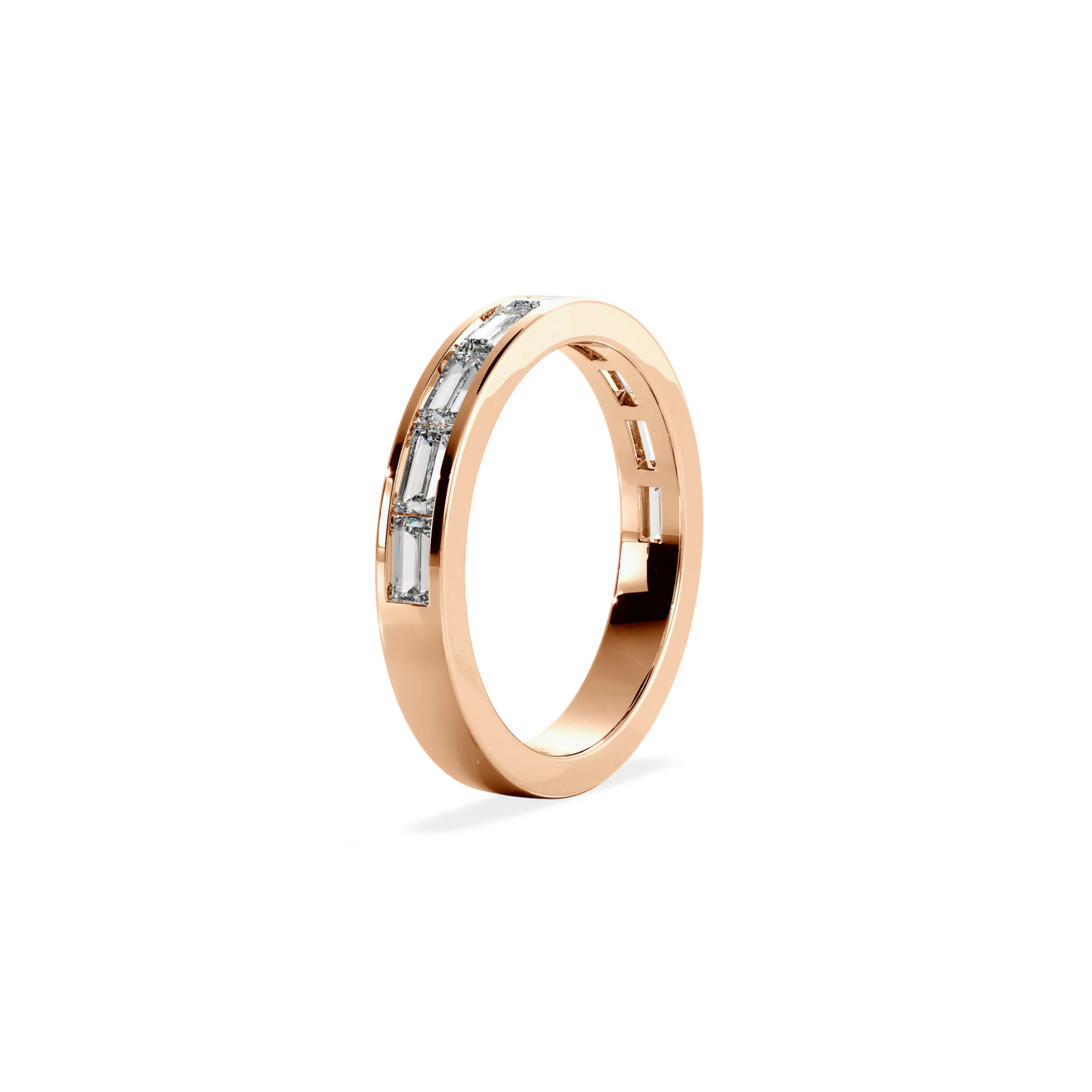 Avelen Baguette Diamond Channel Band 18K Rose Gold - Natural diamond and lab grown diamond engagement rings and wedding bands at unbeatable prices. Best bridal jewelry collections in Dubai and Abu Dhabi, featuring custom-made rings, timeless solitaires, and luxury wedding sets. Richie Gold & Diamond in the heart of Dubai Gold Souk — your trusted destination for engagement rings, wedding bands, and fine jewelry in the UAE, Dubai Mall, Fashion Avenue, Mall of the Emirates, and Palm Jumeirah