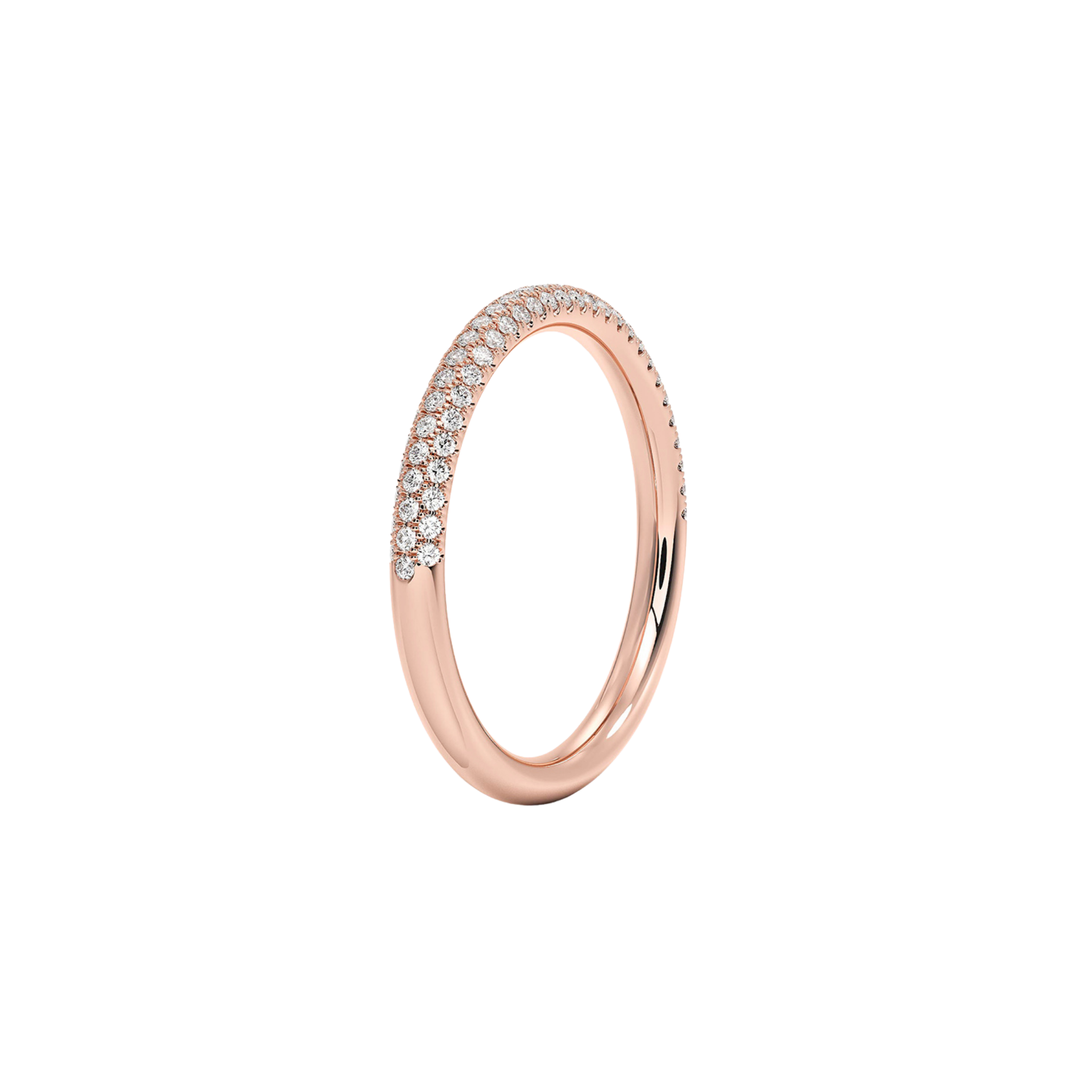 Aveline Pavé Diamond Band 18K Rose Gold - Natural diamond and lab grown diamond engagement rings and wedding bands at unbeatable prices. Best bridal jewelry collections in Dubai and Abu Dhabi, featuring custom-made rings, timeless solitaires, and luxury wedding sets. Richie Gold & Diamond in the heart of Dubai Gold Souk — your trusted destination for engagement rings, wedding bands, and fine jewelry in the UAE, Dubai Mall, Fashion Avenue, Mall of the Emirates, and Palm Jumeirah