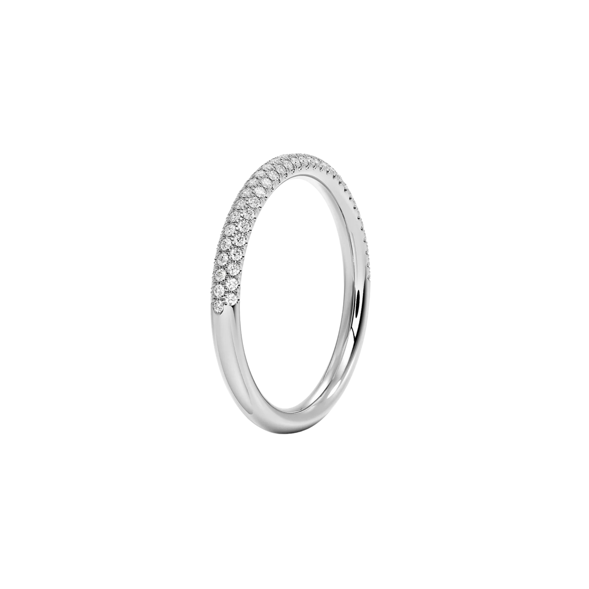 Aveline Pavé Diamond Band 18K White Gold - Natural diamond and lab grown diamond engagement rings and wedding bands at unbeatable prices. Best bridal jewelry collections in Dubai and Abu Dhabi, featuring custom-made rings, timeless solitaires, and luxury wedding sets. Richie Gold & Diamond in the heart of Dubai Gold Souk — your trusted destination for engagement rings, wedding bands, and fine jewelry in the UAE, Dubai Mall, Fashion Avenue, Mall of the Emirates, and Palm Jumeirah