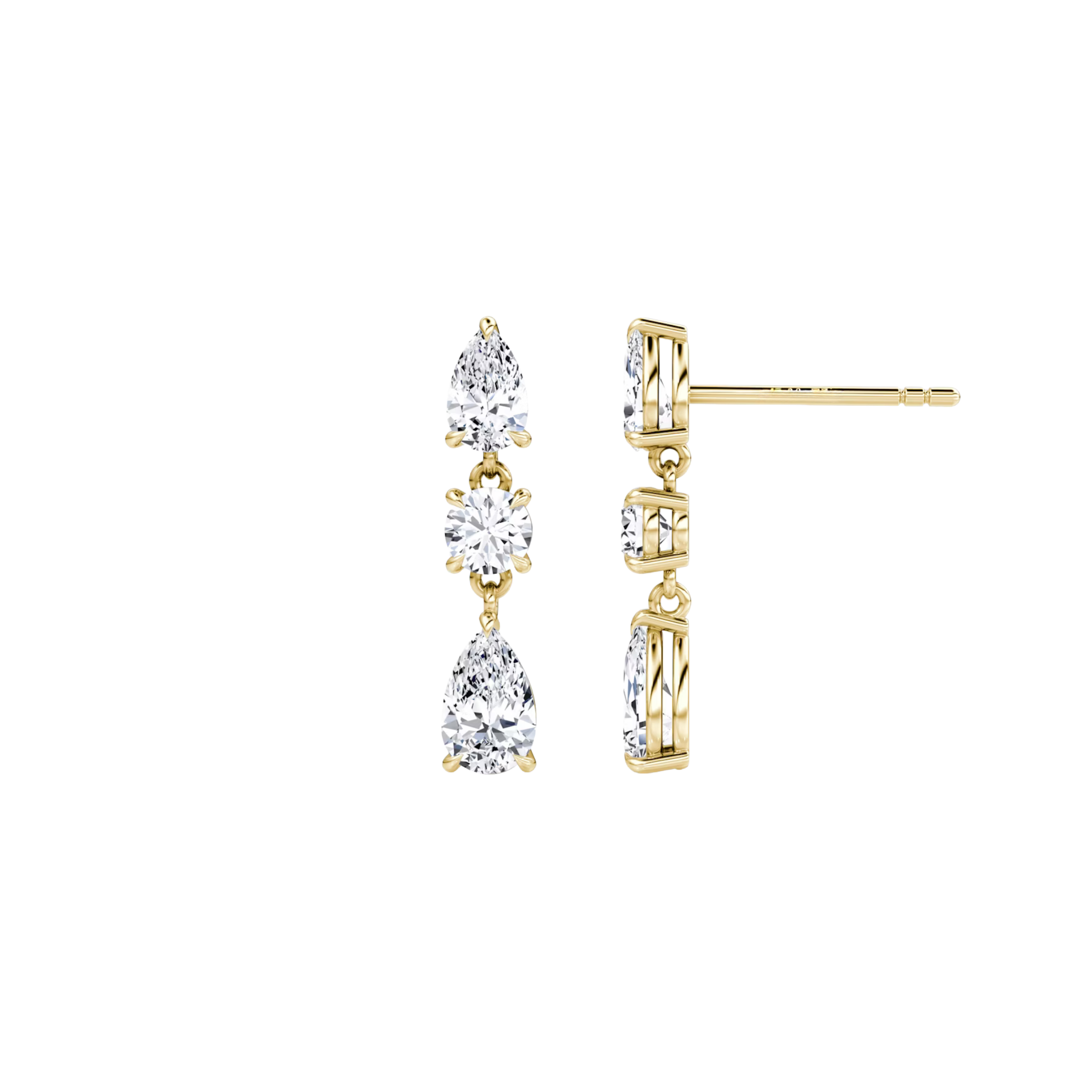 Avelisse Mix-Cut Diamond Drop Earrings 18K Gold - Natural Diamonds & Lab Grown Diamonds - Best prices for jewelry and diamonds. The best jewelry to shop in Dubai and Abu Dhabi - Dubai Tourism. Best Shopping in Dubai Mall - Fashion Avenue, Mall of Emirates, Dubai, Palm Jumeirah and UAE. Hip-hop custom jewelry and manufacturer supplier - diamond and gold wholesaler. The best place to visit in Dubai during vacation. Richie Gold & Diamond is located in Dubai Gold Souk