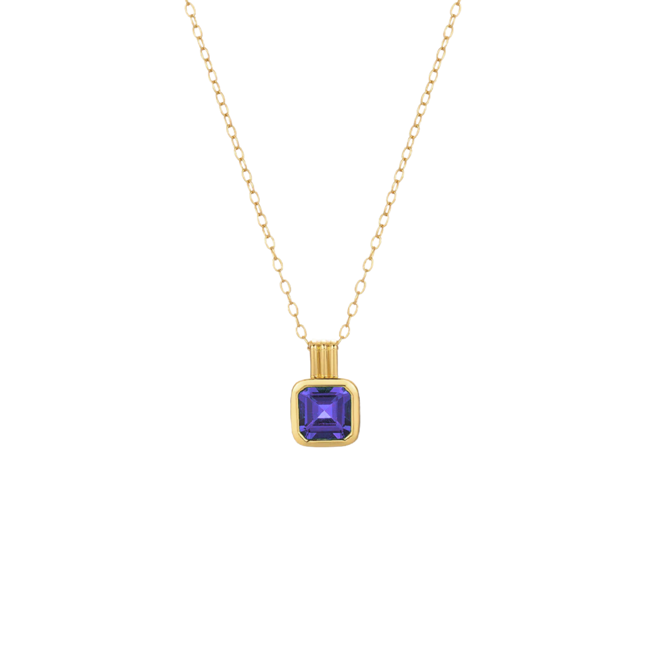 Avenelle Tanzanite Asscher-Cut Pendant 18K Gold - Natural Diamonds & Lab Grown Diamonds  - Best prices for jewelry and diamonds. The best jewelry to shop in Dubai and Abu Dhabi - Dubai Tourism. Best Shopping in Dubai Mall - Fashion Avenue, Mall of Emirates, Dubai, Palm Jumeirah and UAE. Hip-hop custom jewelry and manufacturer supplier - diamond and gold wholesaler. The best place to visit in Dubai during vacation. Richie Gold & Diamond is located in Dubai Gold Souk