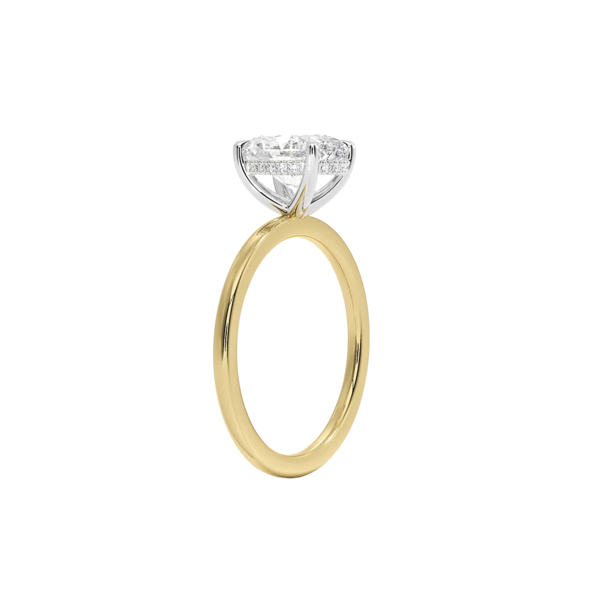 Averelle Oval Solitaire Hidden Halo Ring in 18K  Gold - Best prices for jewelry and diamonds. The best jewelry to shop in Dubai and Abu Dhabi - Dubai Tourism. Best Shopping in Dubai Mall - Fashion Avenue, Mall of Emirates, Dubai, Palm Jumeirah and UAE. Hip-hop custom jewelry and manufacturer supplier - diamond and gold wholesaler. The best place to visit in Dubai during vacation. Richie Gold & Diamond is located in Dubai Gold Souk