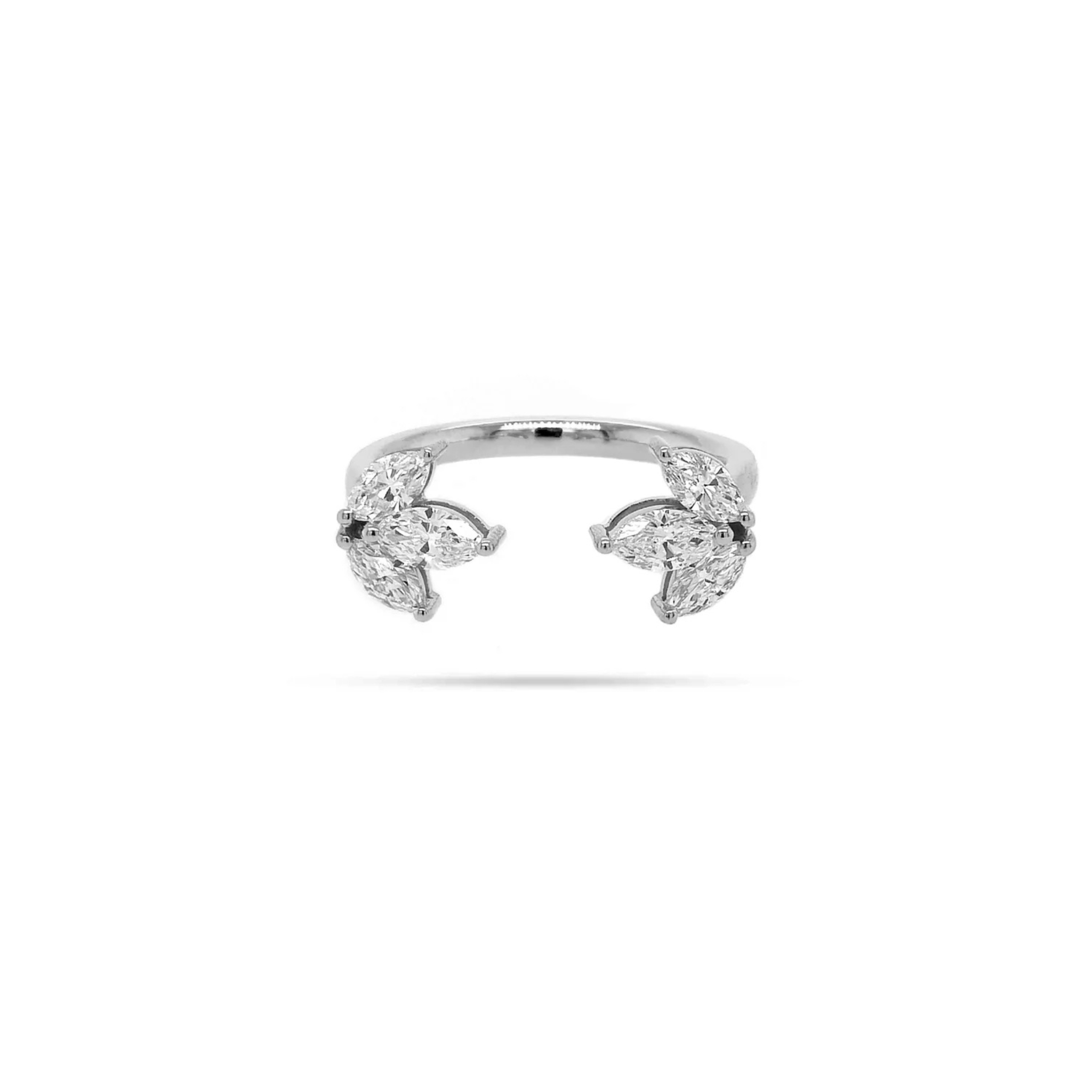 Caelina Bloom Diamond Ring 18K White Gold - Natural Diamonds & Lab Grown Diamonds  - Best prices for jewelry and diamonds. The best jewelry to shop in Dubai and Abu Dhabi - Dubai Tourism. Best Shopping in Dubai Mall - Fashion Avenue, Mall of Emirates, Dubai, Palm Jumeirah and UAE. Hip-hop custom jewelry and manufacturer supplier - diamond and gold wholesaler. The best place to visit in Dubai during vacation. Richie Gold & Diamond is located in Dubai Gold Souk