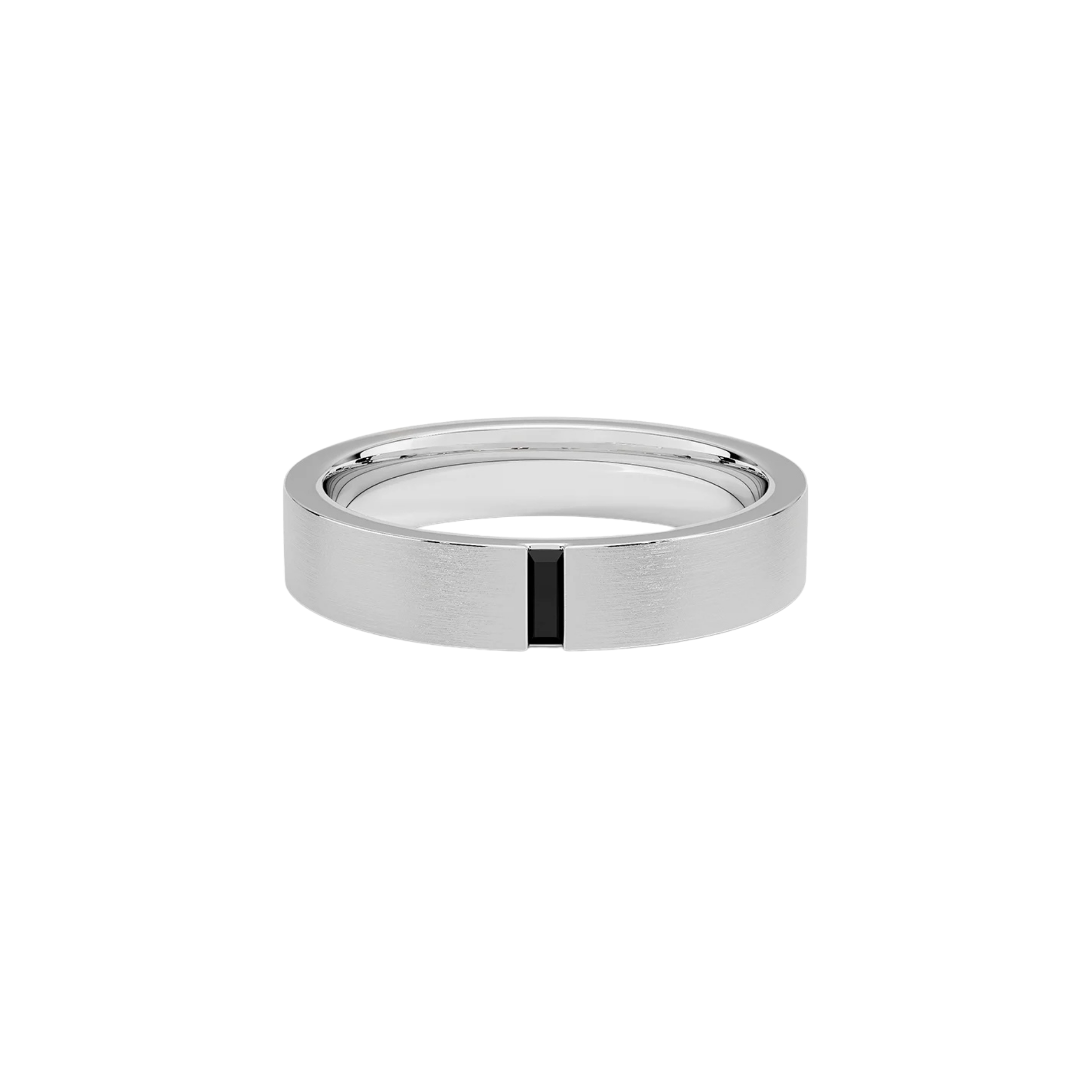 Calen Black Diamond Baguette Band 18K White Gold - Natural diamond and lab grown diamond engagement rings and wedding bands at unbeatable prices. Best bridal jewelry collections in Dubai and Abu Dhabi, featuring custom-made rings, timeless solitaires, and luxury wedding sets. Richie Gold & Diamond in the heart of Dubai Gold Souk — your trusted destination for engagement rings, wedding bands, and fine jewelry in the UAE, Dubai Mall, Fashion Avenue, Mall of the Emirates, and Palm Jumeirah