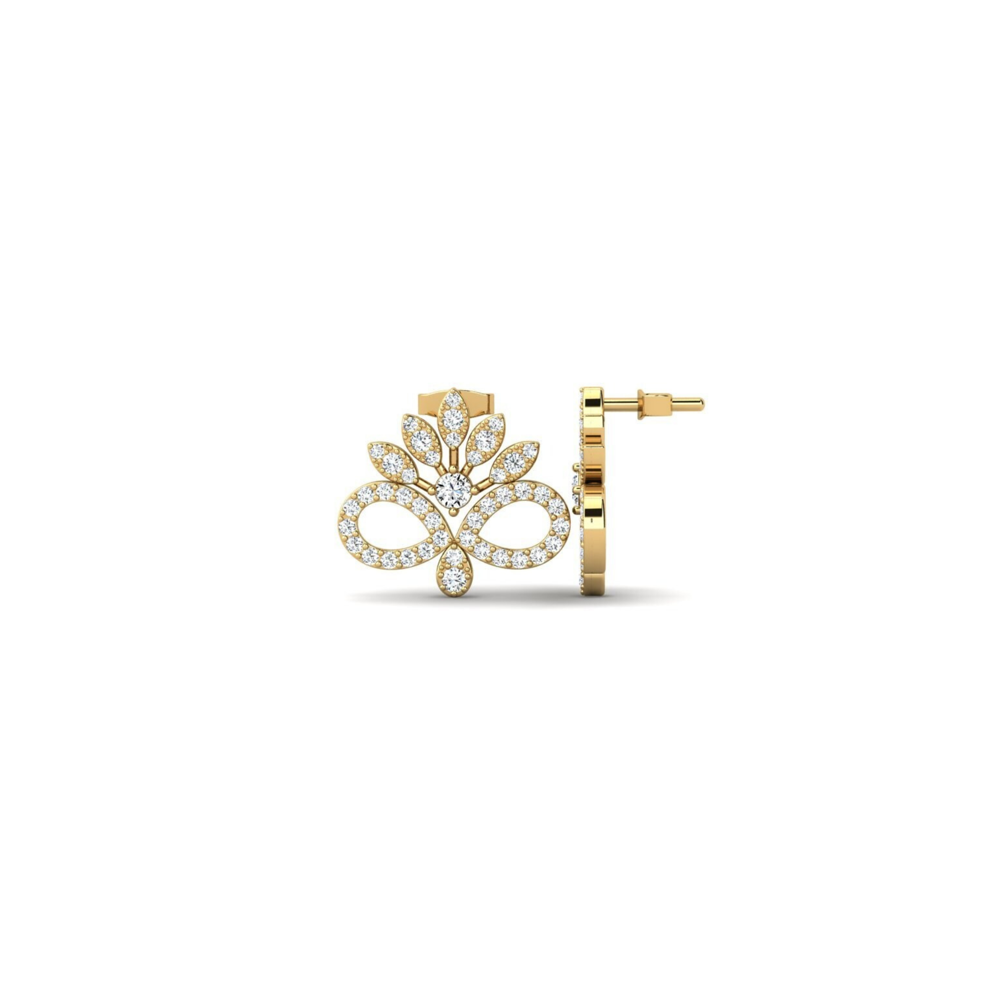 Callara Diamond Bloom Earrings 18K Gold - Natural Diamonds & Lab Grown Diamonds - Best prices for jewelry and diamonds. The best jewelry to shop in Dubai and Abu Dhabi - Dubai Tourism. Best Shopping in Dubai Mall - Fashion Avenue, Mall of Emirates, Dubai, Palm Jumeirah and UAE. Hip-hop custom jewelry and manufacturer supplier - diamond and gold wholesaler. The best place to visit in Dubai during vacation. Richie Gold & Diamond is located in Dubai Gold Souk