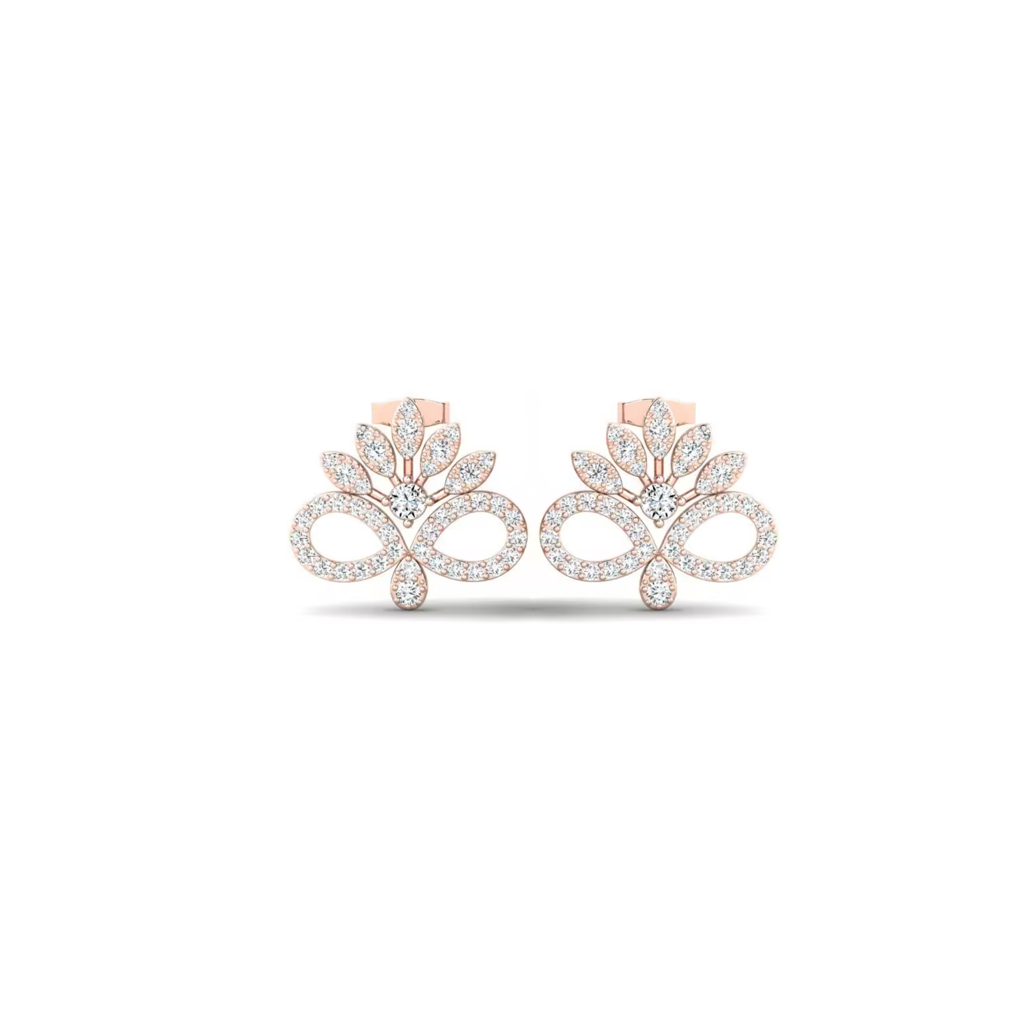 Callara Diamond Bloom Earrings 18K Rose Gold - Natural Diamonds & Lab Grown Diamonds - Best prices for jewelry and diamonds. The best jewelry to shop in Dubai and Abu Dhabi - Dubai Tourism. Best Shopping in Dubai Mall - Fashion Avenue, Mall of Emirates, Dubai, Palm Jumeirah and UAE. Hip-hop custom jewelry and manufacturer supplier - diamond and gold wholesaler. The best place to visit in Dubai during vacation. Richie Gold & Diamond is located in Dubai Gold Souk