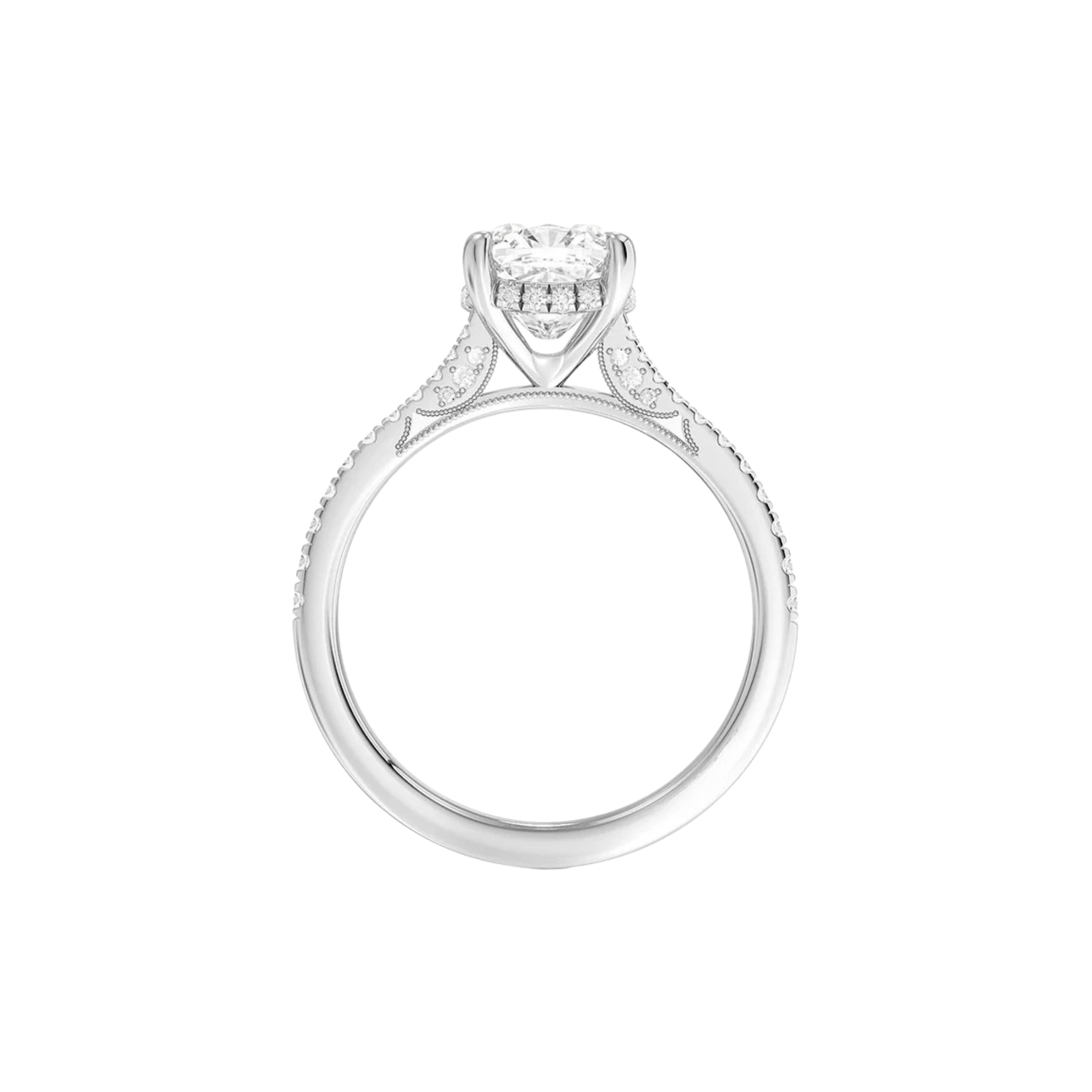 Cassiane Cushion Pavé Ring in 18K White Gold - Best prices for jewelry and diamonds. The best jewelry to shop in Dubai and Abu Dhabi - Dubai Tourism. Best Shopping in Dubai Mall - Fashion Avenue, Mall of Emirates, Dubai, Palm Jumeirah and UAE. Hip-hop custom jewelry and manufacturer supplier - diamond and gold wholesaler. The best place to visit in Dubai during vacation. Richie Gold & Diamond is located in Dubai Gold Souk