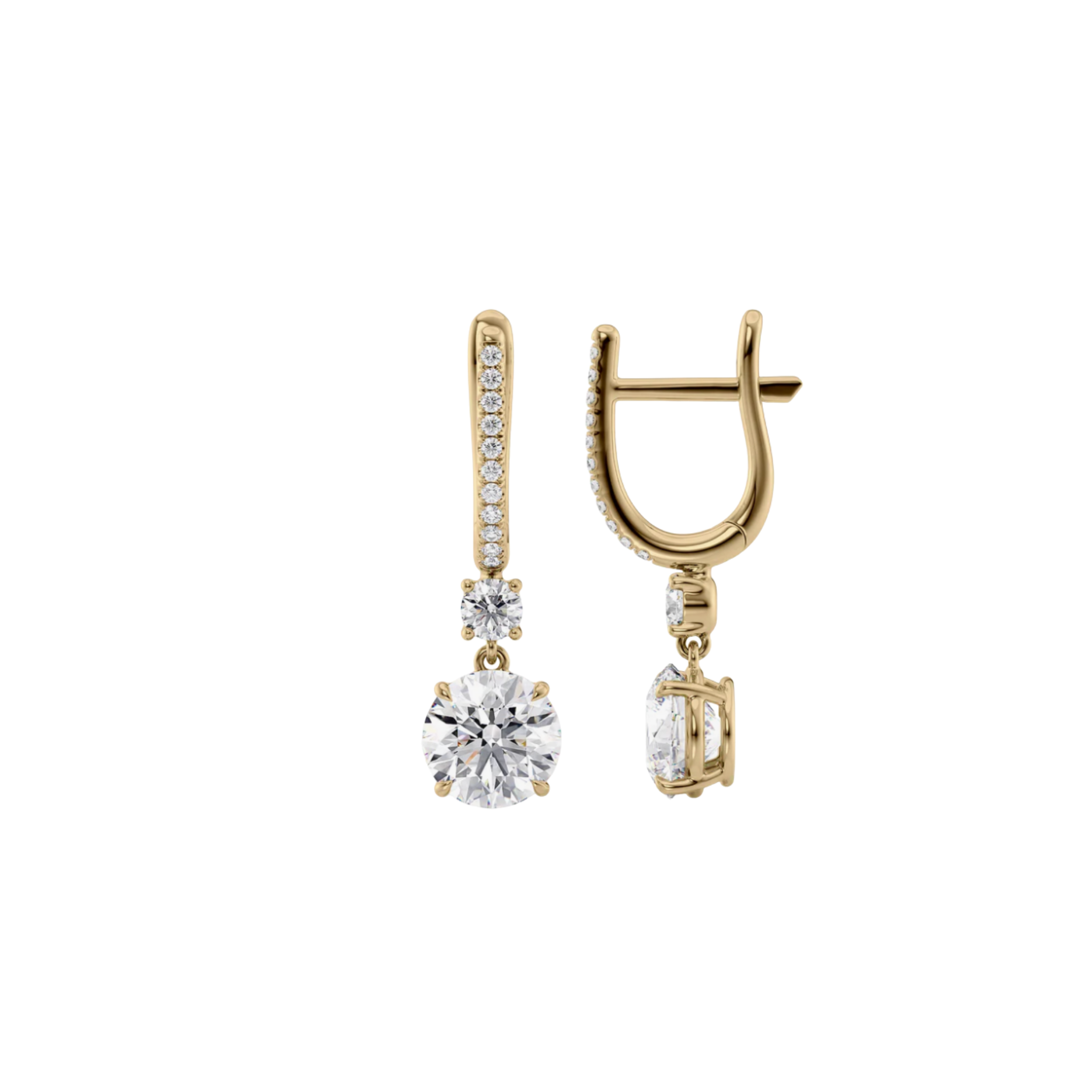 Celestia Diamond Drop Earrings 18K Gold - Natural Diamonds & Lab Grown Diamonds - Best prices for jewelry and diamonds. The best jewelry to shop in Dubai and Abu Dhabi - Dubai Tourism. Best Shopping in Dubai Mall - Fashion Avenue, Mall of Emirates, Dubai, Palm Jumeirah and UAE. Hip-hop custom jewelry and manufacturer supplier - diamond and gold wholesaler. The best place to visit in Dubai during vacation. Richie Gold & Diamond is located in Dubai Gold Souk