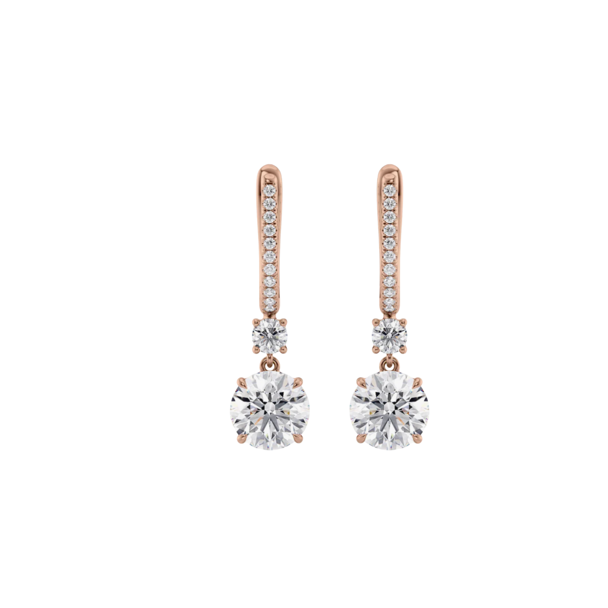 Celestia Diamond Drop Earrings 18K Rose Gold - Natural Diamonds & Lab Grown Diamonds - Best prices for jewelry and diamonds. The best jewelry to shop in Dubai and Abu Dhabi - Dubai Tourism. Best Shopping in Dubai Mall - Fashion Avenue, Mall of Emirates, Dubai, Palm Jumeirah and UAE. Hip-hop custom jewelry and manufacturer supplier - diamond and gold wholesaler. The best place to visit in Dubai during vacation. Richie Gold & Diamond is located in Dubai Gold Souk
