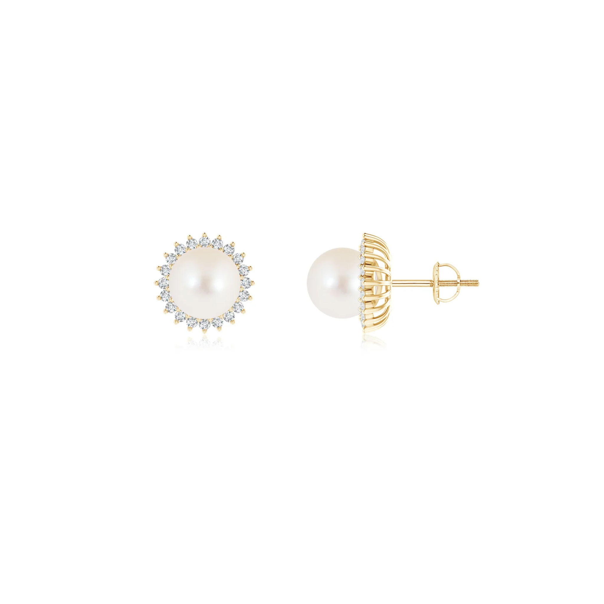 Celestique Diamond Pearl Halo Studs 18K Gold - Holiday Gifts, Gifts for Her, Gifts for wife, Bridemaids Gifts, Best Online Jewelry Store, Most Reputable Diamond Jewelry Store, Best Online Jewelry Dubai, Europe and North America. Fast Online Shipping Jewelry, Natural Diamond Jewelry, Lab Grown Diamond Jewelry, Best Birthday Gift Ideas, Best Anniversary Gift Ideas, Best Christmas Gift Idea, Best Engagement Ring Brand, Best Jewelry Brand, Christmas Shopping. 