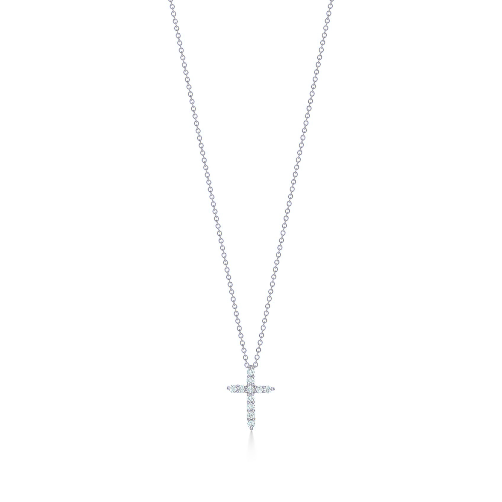 Celina Diamond Small Cross Pendant 18K White Gold  - Natural Diamonds & Lab Grown Diamonds  - Best prices for jewelry and diamonds. The best jewelry to shop in Dubai and Abu Dhabi - Dubai Tourism. Best Shopping in Dubai Mall - Fashion Avenue, Mall of Emirates, Dubai, Palm Jumeirah and UAE. Hip-hop custom jewelry and manufacturer supplier - diamond and gold wholesaler. The best place to visit in Dubai during vacation. Richie Gold & Diamond is located in Dubai Gold Souk