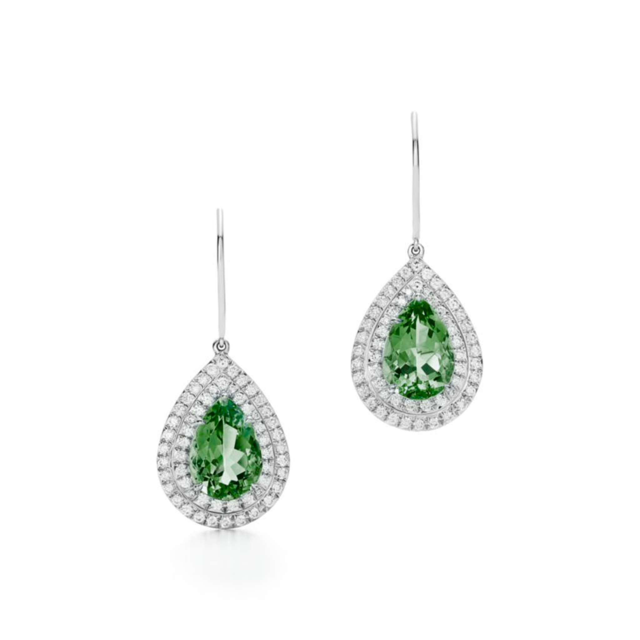 Cerys Emerald Drop Earrings 18K White Gold - Natural Diamonds & Lab Grown Diamonds  - Best prices for jewelry and diamonds. The best jewelry to shop in Dubai and Abu Dhabi - Dubai Tourism. Best Shopping in Dubai Mall - Fashion Avenue, Mall of Emirates, Dubai, Palm Jumeirah and UAE. Hip-hop custom jewelry and manufacturer supplier - diamond and gold wholesaler. The best place to visit in Dubai during vacation. Richie Gold & Diamond is located in Dubai Gold Souk