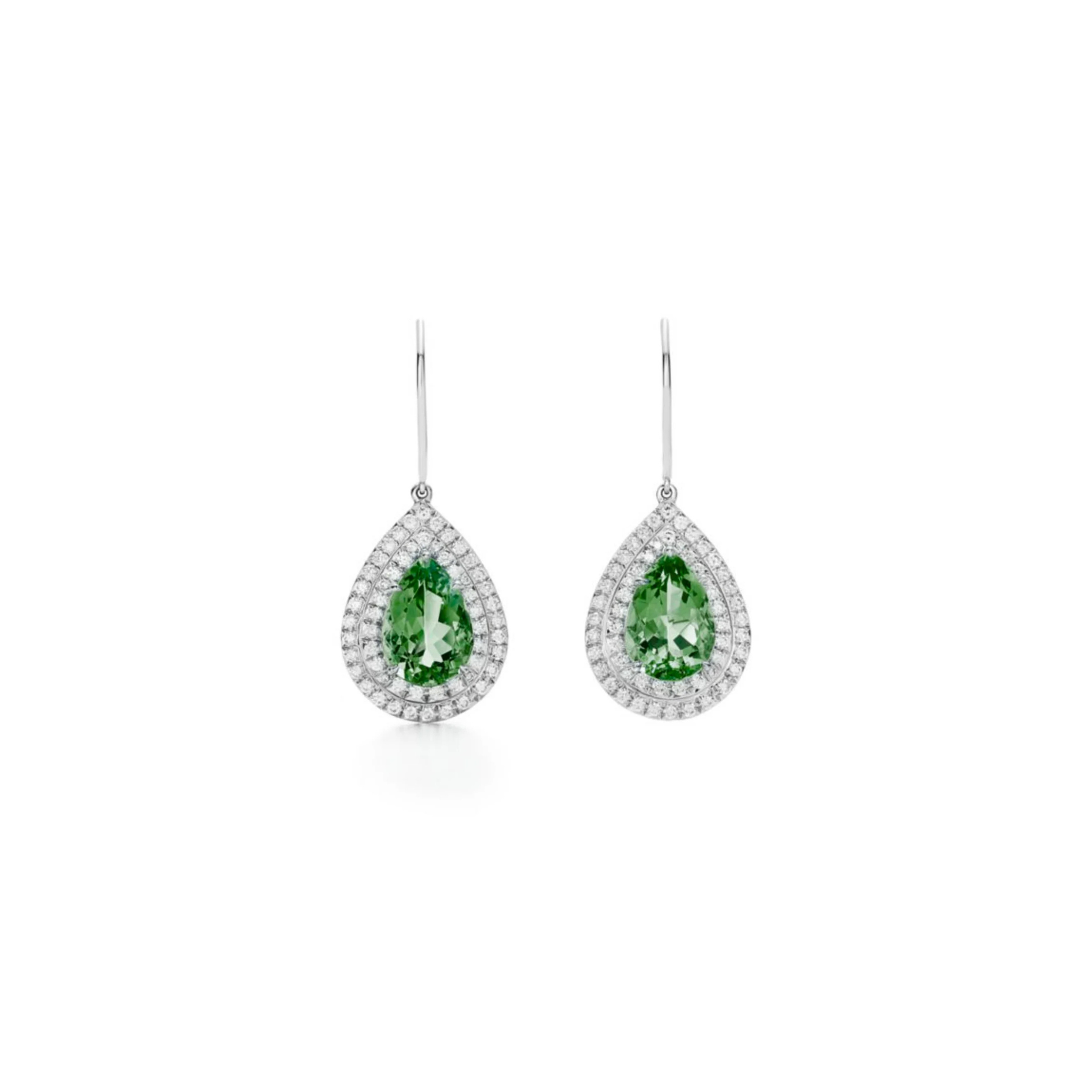 Cerys Emerald Drop Earrings 18K White Gold - Natural Diamonds & Lab Grown Diamonds  - Best prices for jewelry and diamonds. The best jewelry to shop in Dubai and Abu Dhabi - Dubai Tourism. Best Shopping in Dubai Mall - Fashion Avenue, Mall of Emirates, Dubai, Palm Jumeirah and UAE. Hip-hop custom jewelry and manufacturer supplier - diamond and gold wholesaler. The best place to visit in Dubai during vacation. Richie Gold & Diamond is located in Dubai Gold Souk