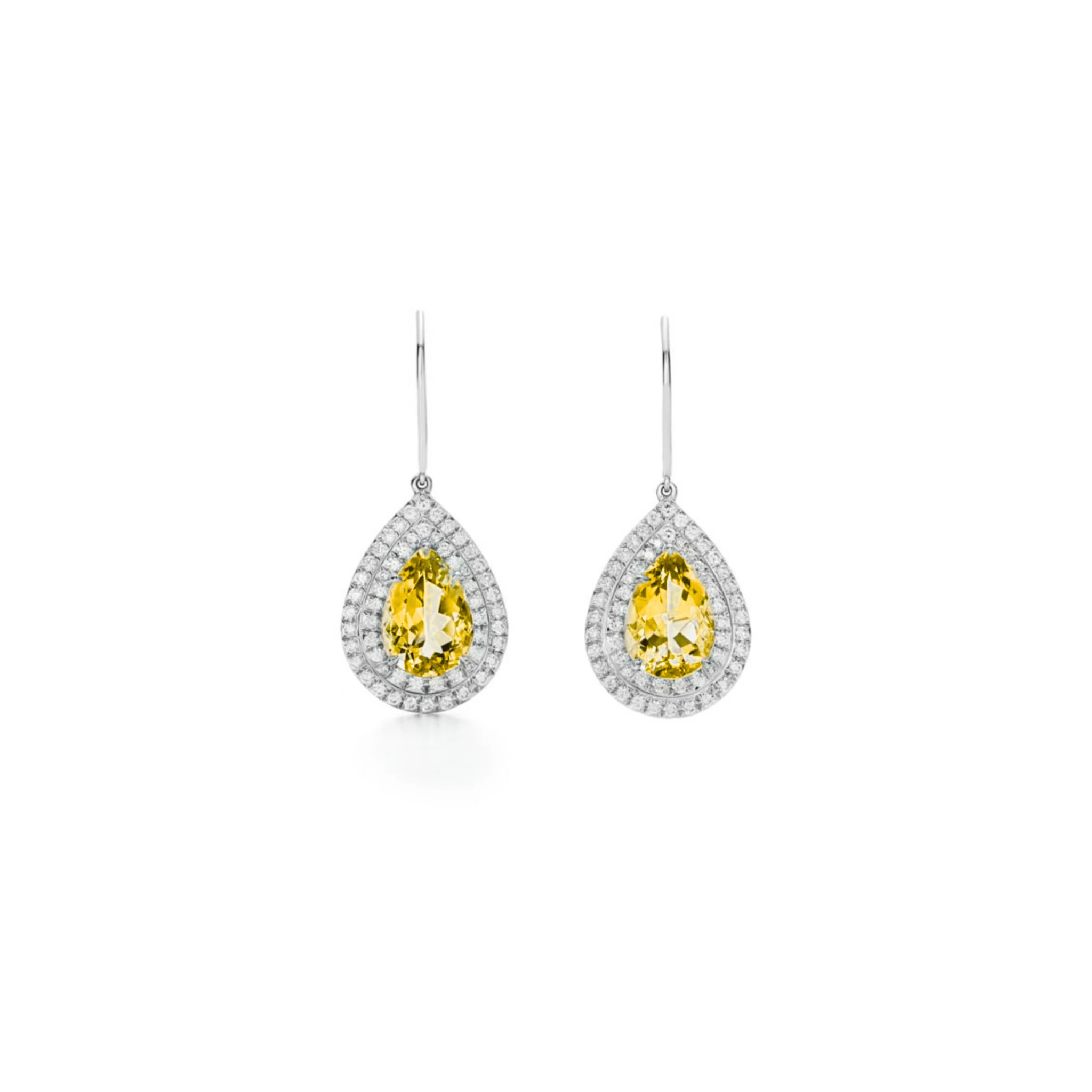 Cerys Yellow Sapphire Drop Earrings 18K White Gold - Natural Diamonds & Lab Grown Diamonds  - Best prices for jewelry and diamonds. The best jewelry to shop in Dubai and Abu Dhabi - Dubai Tourism. Best Shopping in Dubai Mall - Fashion Avenue, Mall of Emirates, Dubai, Palm Jumeirah and UAE. Hip-hop custom jewelry and manufacturer supplier - diamond and gold wholesaler. The best place to visit in Dubai during vacation. Richie Gold & Diamond is located in Dubai Gold Souk