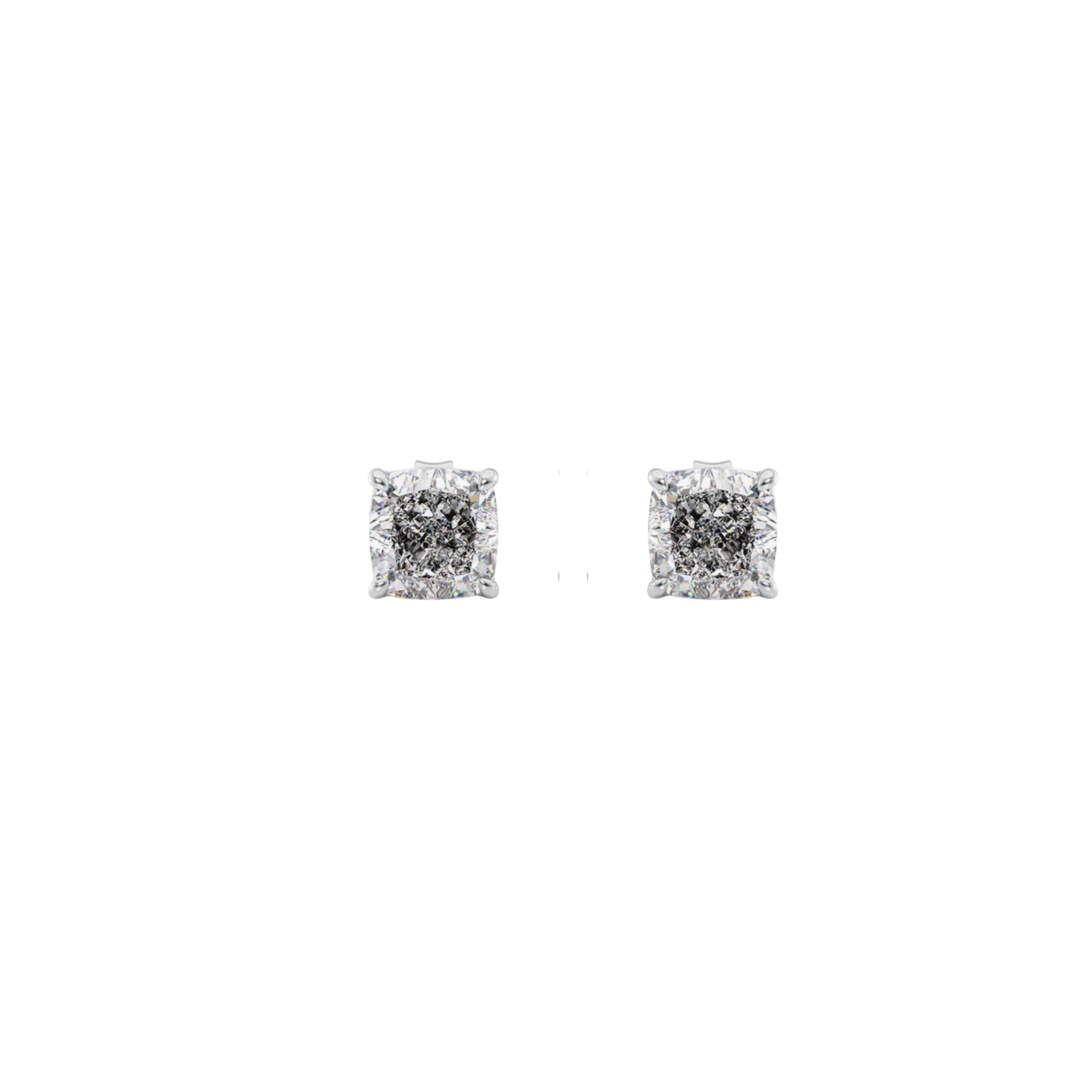 Classic Cushion-Cut Solitaire Diamond Stud Earrings 18K White Gold - Natural Diamonds & Lab Grown Diamonds - Best prices for jewelry and diamonds. The best jewelry to shop in Dubai and Abu Dhabi - Dubai Tourism. Best Shopping in Dubai Mall - Fashion Avenue, Mall of Emirates, Dubai, Palm Jumeirah and UAE. Hip-hop custom jewelry and manufacturer supplier - diamond and gold wholesaler. The best place to visit in Dubai during vacation. Richie Gold & Diamond is located in Dubai Gold Souk