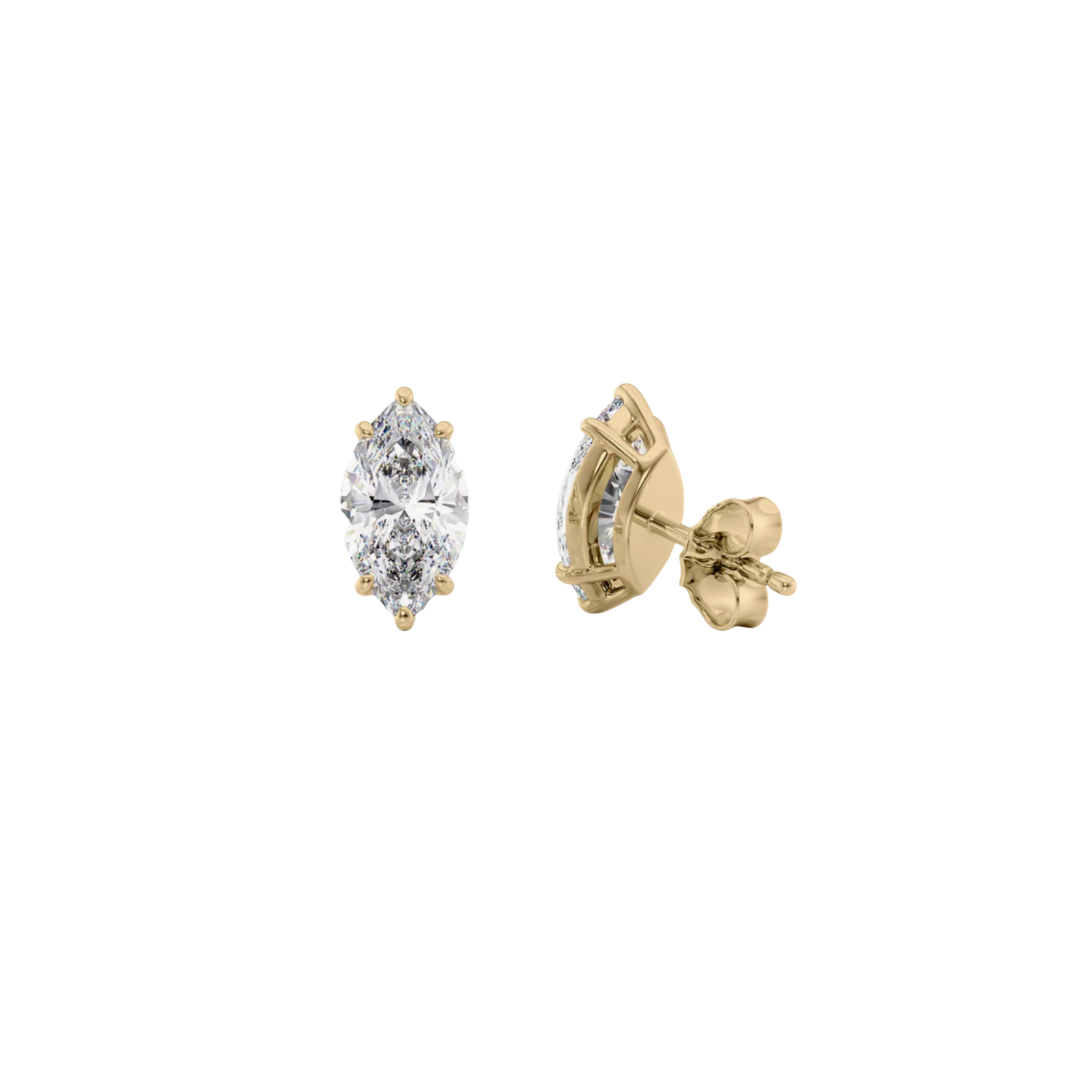 Classic Marquise-Cut Solitaire Diamond Stud Earrings 18K Gold - Natural Diamonds & Lab Grown Diamonds - Best prices for jewelry and diamonds. The best jewelry to shop in Dubai and Abu Dhabi - Dubai Tourism. Best Shopping in Dubai Mall - Fashion Avenue, Mall of Emirates, Dubai, Palm Jumeirah and UAE. Hip-hop custom jewelry and manufacturer supplier - diamond and gold wholesaler. The best place to visit in Dubai during vacation. Richie Gold & Diamond is located in Dubai Gold Souk