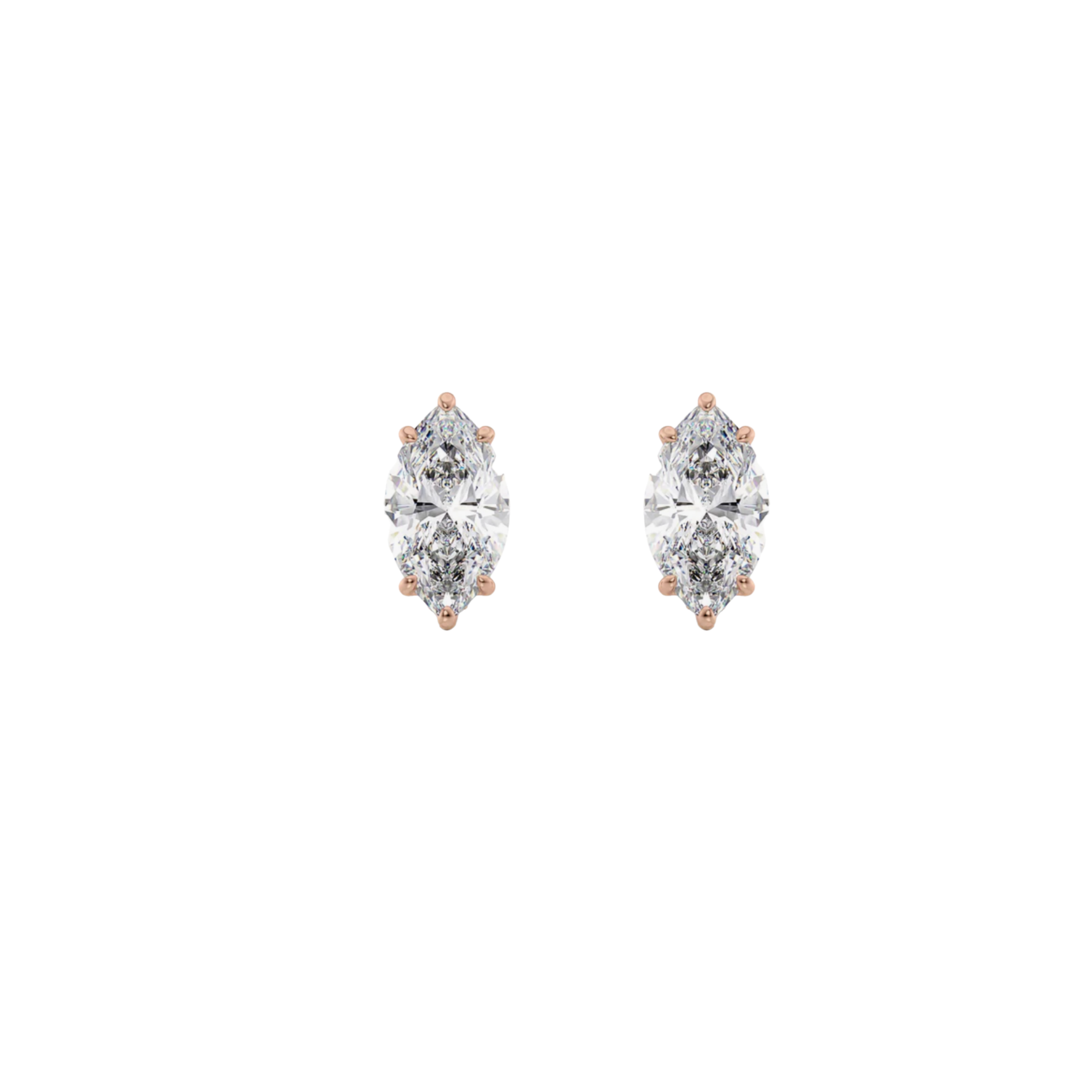 Classic Marquise-Cut Solitaire Diamond Stud Earrings 18K Rose Gold - Natural Diamonds & Lab Grown Diamonds - Best prices for jewelry and diamonds. The best jewelry to shop in Dubai and Abu Dhabi - Dubai Tourism. Best Shopping in Dubai Mall - Fashion Avenue, Mall of Emirates, Dubai, Palm Jumeirah and UAE. Hip-hop custom jewelry and manufacturer supplier - diamond and gold wholesaler. The best place to visit in Dubai during vacation. Richie Gold & Diamond is located in Dubai Gold Souk