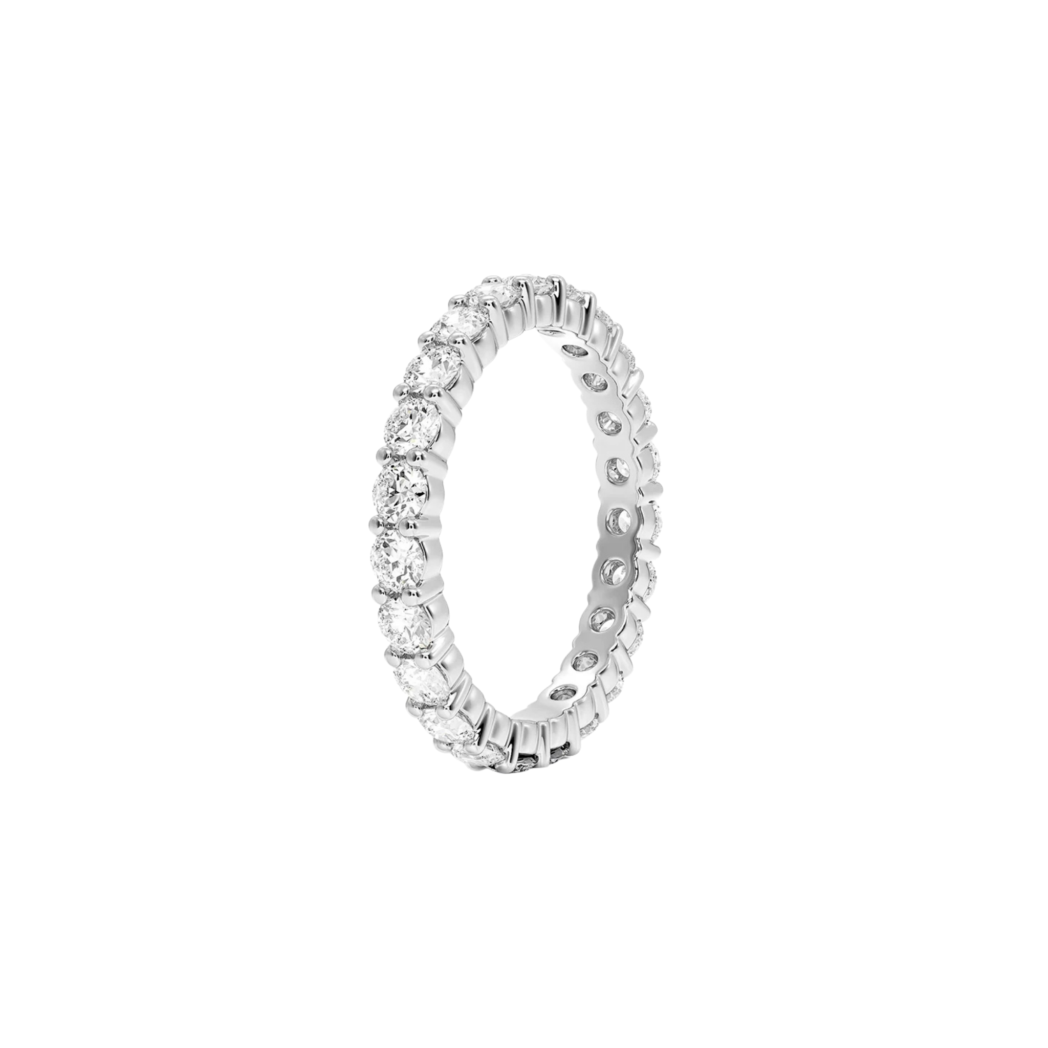 Corvella Diamond Eternity Band in 18K White Gold - Natural diamond and lab grown diamond engagement rings and wedding bands at unbeatable prices. Best bridal jewelry collections in Dubai and Abu Dhabi, featuring custom-made rings, timeless solitaires, and luxury wedding sets. Richie Gold & Diamond in the heart of Dubai Gold Souk — your trusted destination for engagement rings, wedding bands, and fine jewelry in the UAE, Dubai Mall, Fashion Avenue, Mall of the Emirates, and Palm Jumeirah