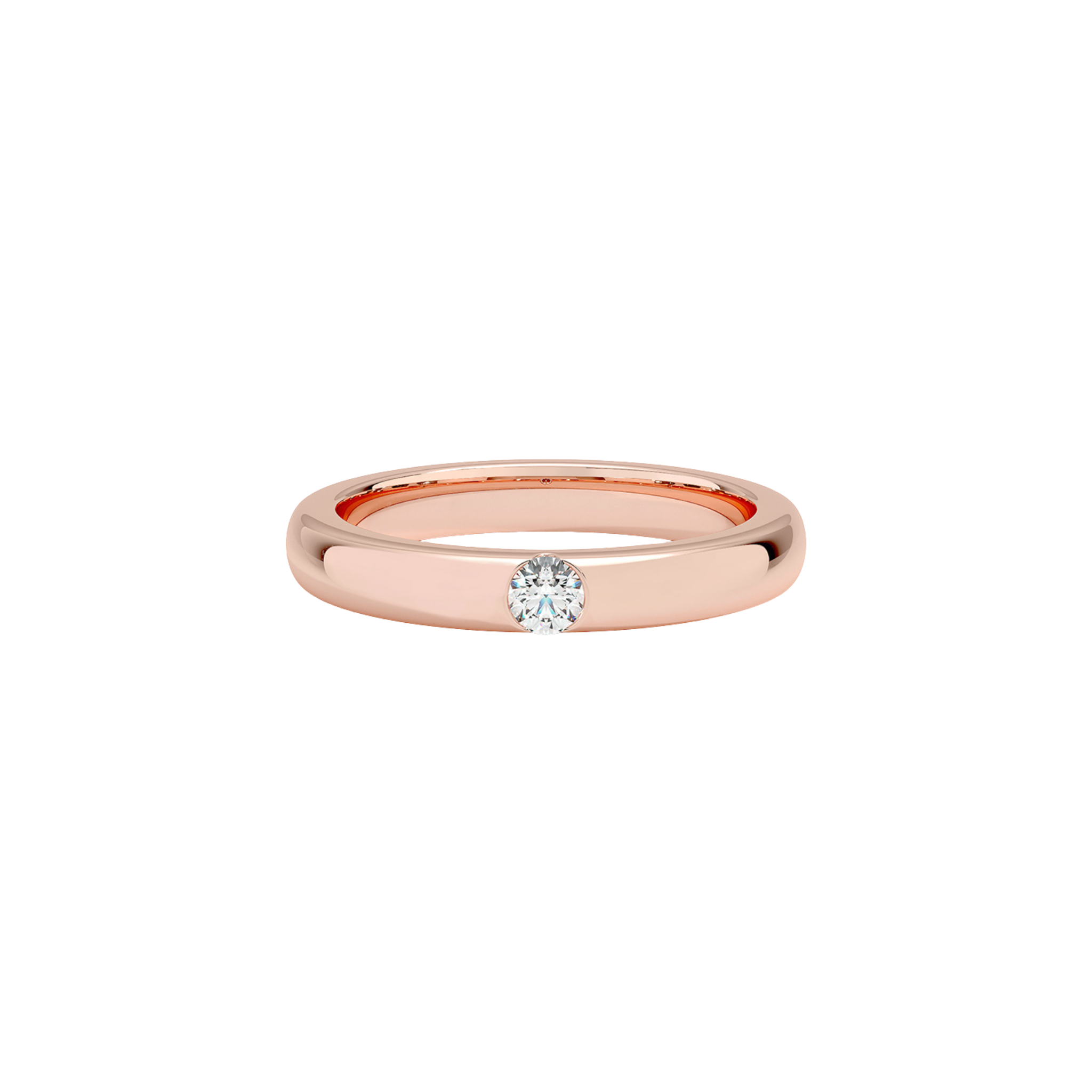 Corvin Diamond Accent 4.5mm Band in 18K Rose Gold - Natural diamond and lab grown diamond engagement rings and wedding bands at unbeatable prices. Best bridal jewelry collections in Dubai and Abu Dhabi, featuring custom-made rings, timeless solitaires, and luxury wedding sets. Richie Gold & Diamond in the heart of Dubai Gold Souk — your trusted destination for engagement rings, wedding bands, and fine jewelry in the UAE, Dubai Mall, Fashion Avenue, Mall of the Emirates, and Palm Jumeirah.