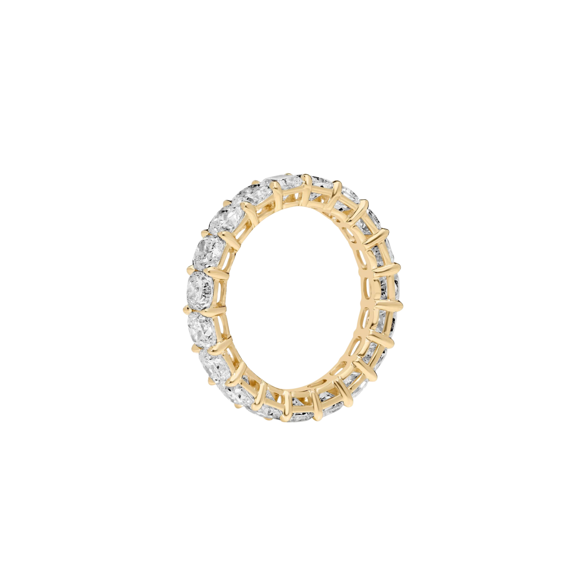 Cushion Cut Eternity Band 18K Gold - Natural diamond and lab grown diamond engagement rings and wedding bands at unbeatable prices. Best bridal jewelry collections in Dubai and Abu Dhabi, featuring custom-made rings, timeless solitaires, and luxury wedding sets. Richie Gold & Diamond in the heart of Dubai Gold Souk — your trusted destination for engagement rings, wedding bands, and fine jewelry in the UAE, Dubai Mall, Fashion Avenue, Mall of the Emirates, and Palm Jumeirah