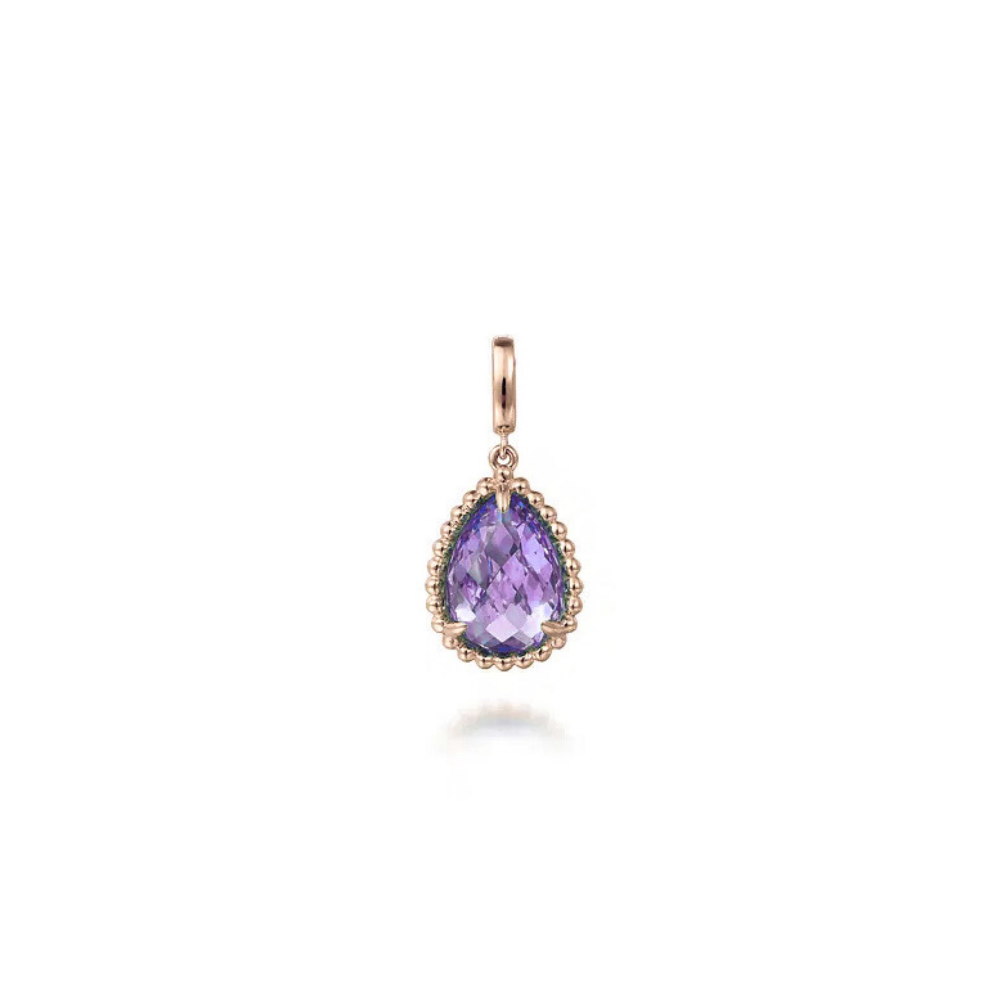 Cyrene Amethyst Charm 18K Rose Gold - Natural Diamonds & Lab Grown Diamonds  - Best prices for jewelry and diamonds. The best jewelry to shop in Dubai and Abu Dhabi - Dubai Tourism. Best Shopping in Dubai Mall - Fashion Avenue, Mall of Emirates, Dubai, Palm Jumeirah and UAE. Hip-hop custom jewelry and manufacturer supplier - diamond and gold wholesaler. The best place to visit in Dubai during vacation. Richie Gold & Diamond is located in Dubai Gold Souk.