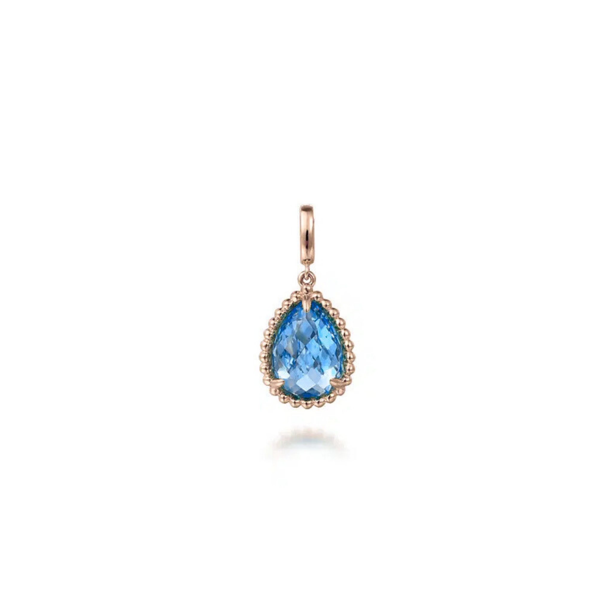 Cyrene Blue Sapphire Charm 18K Rose Gold - Natural Diamonds & Lab Grown Diamonds  - Best prices for jewelry and diamonds. The best jewelry to shop in Dubai and Abu Dhabi - Dubai Tourism. Best Shopping in Dubai Mall - Fashion Avenue, Mall of Emirates, Dubai, Palm Jumeirah and UAE. Hip-hop custom jewelry and manufacturer supplier - diamond and gold wholesaler. The best place to visit in Dubai during vacation. Richie Gold & Diamond is located in Dubai Gold Souk.