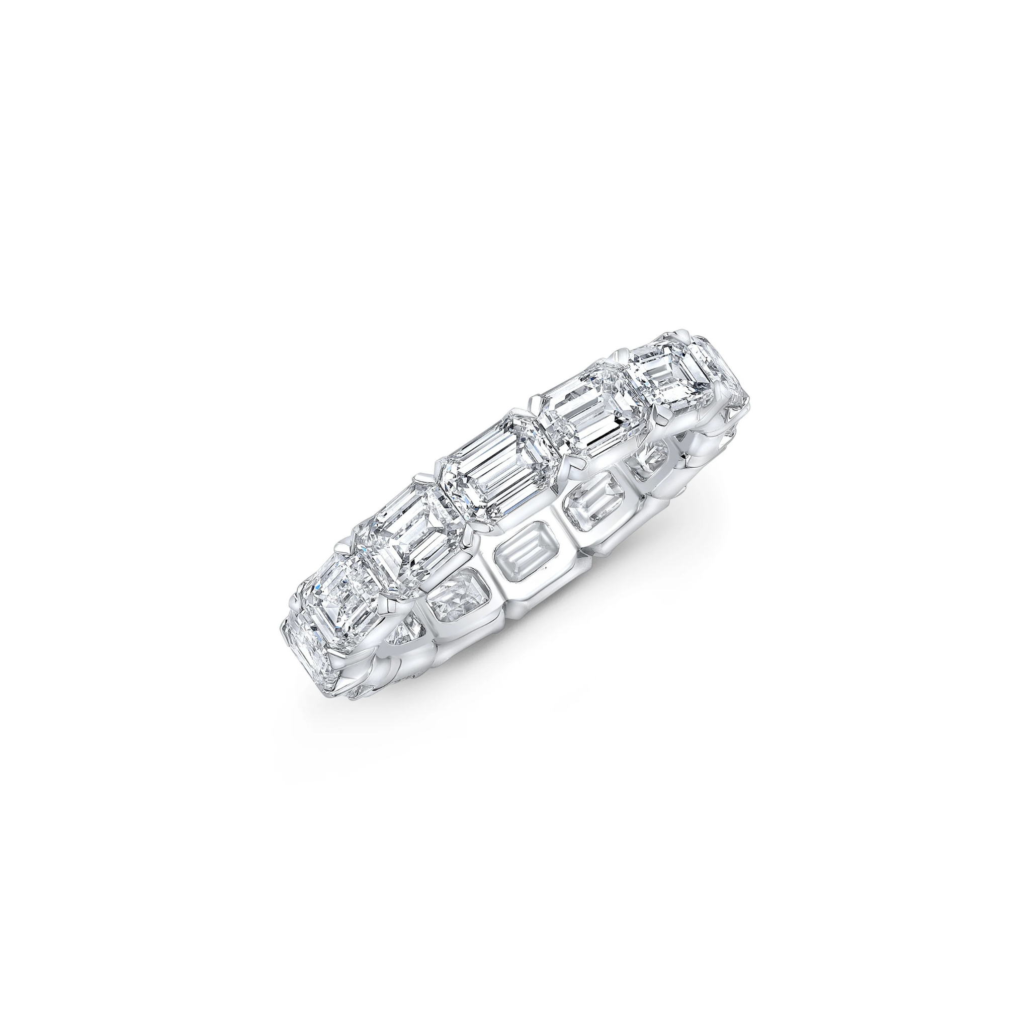 Delara East-West Emerald Cut Diamond Eternity Band - Shop natural diamond and lab-grown diamond engagement rings and wedding bands at unbeatable prices. Discover the best bridal jewelry collections in Dubai and Abu Dhabi, featuring custom-made rings, timeless solitaires, and luxury wedding sets. Richie Gold & Diamond in the heart of Dubai Gold Souk — your trusted destination for engagement rings, wedding bands, and fine jewelry in the UAE, Dubai Mall, Fashion Avenue, Mall of the Emirates, and Palm Jumeirah.