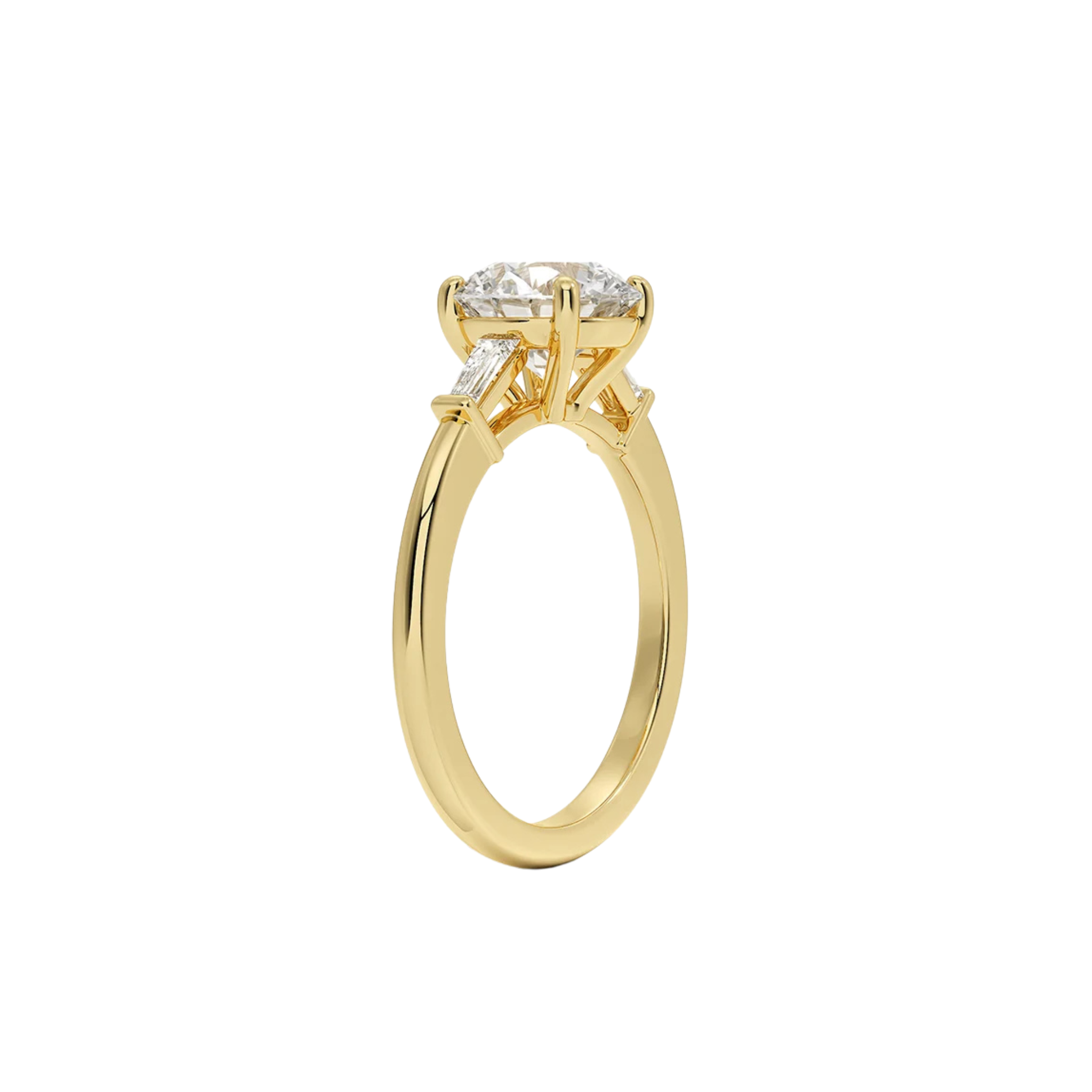 Elara Round Tapered Baguette Ring in 18K Gold - Best prices for jewelry and diamonds. The best jewelry to shop in Dubai and Abu Dhabi - Dubai Tourism. Best Shopping in Dubai Mall - Fashion Avenue, Mall of Emirates, Dubai, Palm Jumeirah and UAE. Hip-hop custom jewelry and manufacturer supplier - diamond and gold wholesaler. The best place to visit in Dubai during vacation. Richie Gold & Diamond is located in Dubai Gold Souk