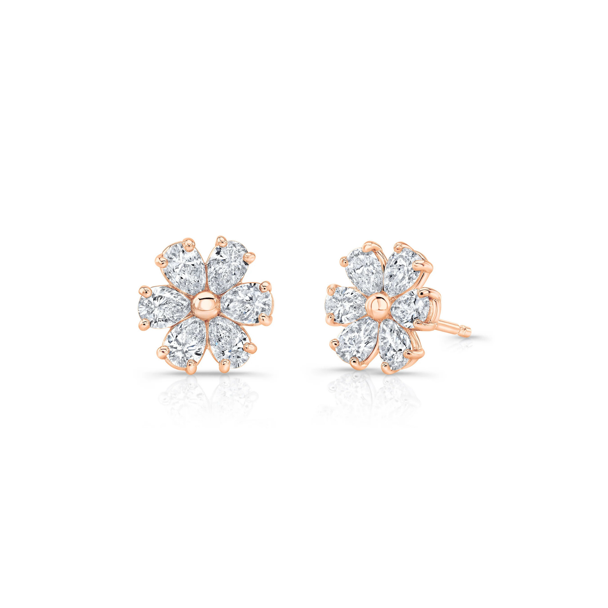 Eloura Diamond Blossom Studs 18K Rose Gold - Natural Diamonds & Lab Grown Diamonds  - Best prices for jewelry and diamonds. The best jewelry to shop in Dubai and Abu Dhabi - Dubai Tourism. Best Shopping in Dubai Mall - Fashion Avenue, Mall of Emirates, Dubai, Palm Jumeirah and UAE. Hip-hop custom jewelry and manufacturer supplier - diamond and gold wholesaler. The best place to visit in Dubai during vacation. Richie Gold & Diamond is located in Dubai Gold Souk