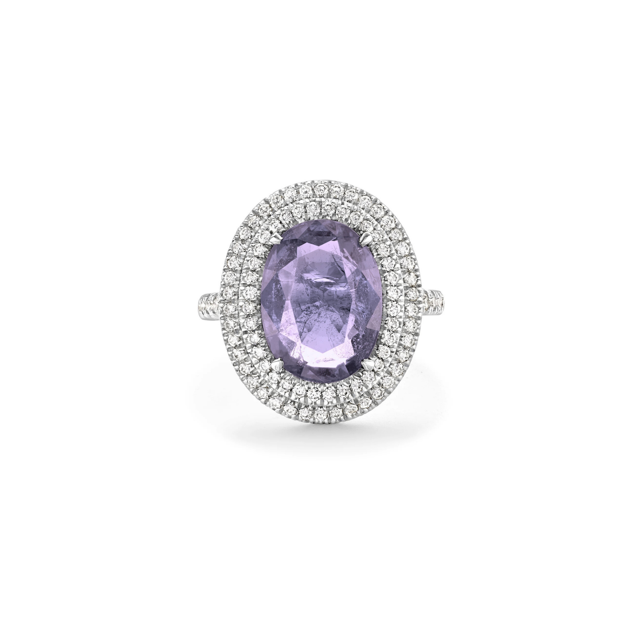 Elunaria Double Halo Lavender Amethyst Ring 18K White Gold - Best prices for jewelry and diamonds. The best jewelry to shop in Dubai and Abu Dhabi - Dubai Tourism. Best Shopping in Dubai Mall - Fashion Avenue, Mall of Emirates, Dubai, Palm Jumeirah and UAE. Hip-hop custom jewelry and manufacturer supplier - diamond and gold wholesaler. The best place to visit in Dubai during vacation. Richie Gold & Diamond is located in Dubai Gold Souk