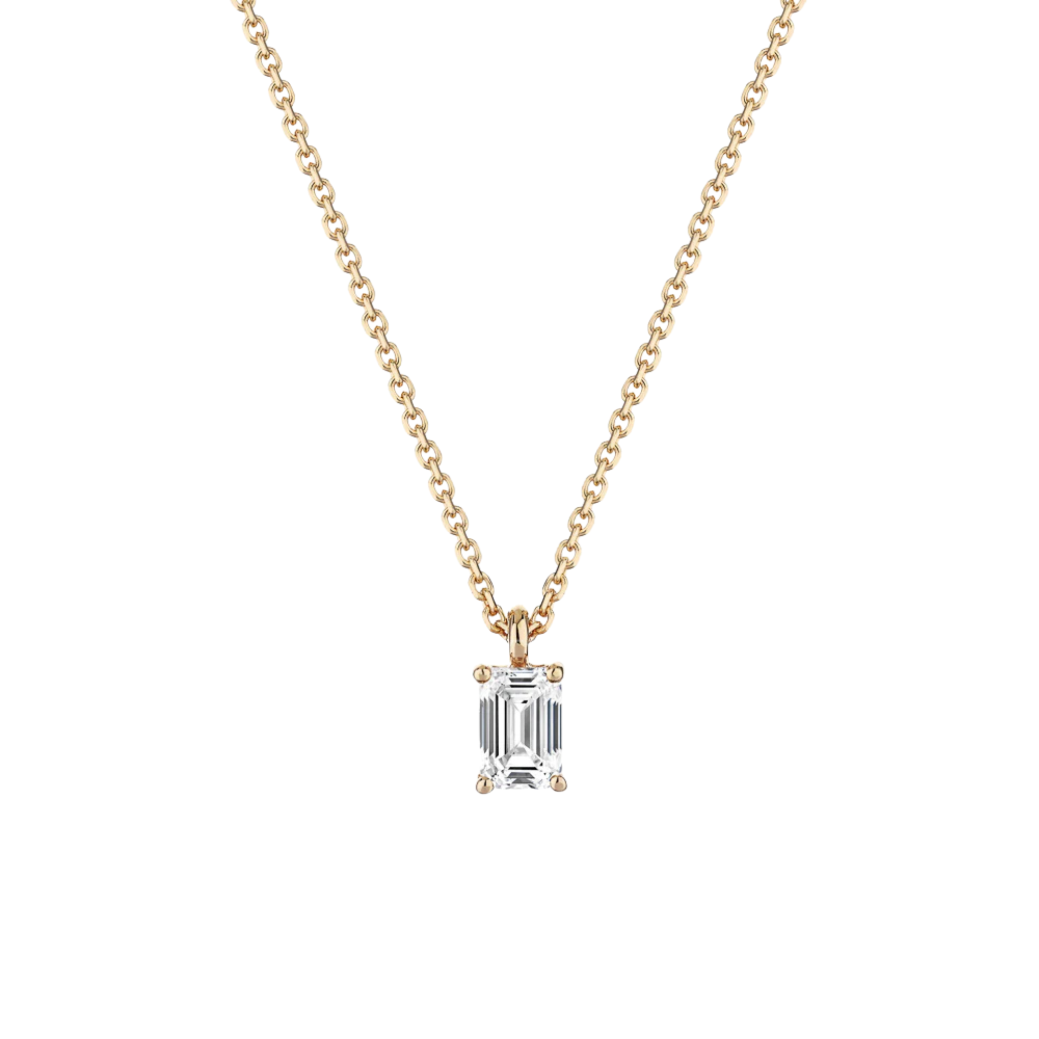 Elysia Emerald-Cut Diamond Pendant 18K Gold - Best prices for jewelry and diamonds. The best jewelry to shop in Dubai and Abu Dhabi - Dubai Tourism. Best Shopping in Dubai Mall - Fashion Avenue, Mall of Emirates, Dubai, Palm Jumeirah and UAE. Hip-hop custom jewelry and manufacturer supplier - diamond and gold wholesaler. The best place to visit in Dubai during vacation. Richie Gold & Diamond is located in Dubai Gold Souk