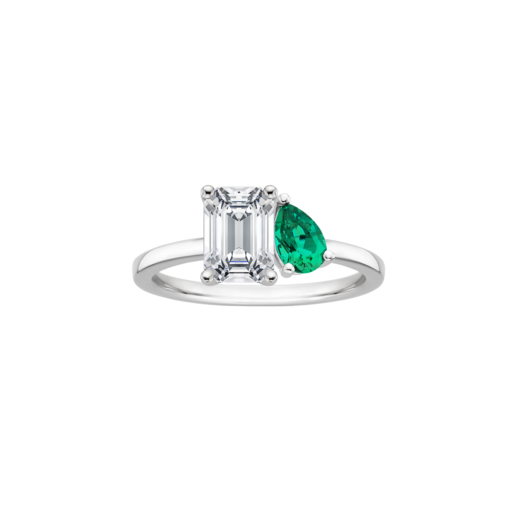 Esmara Toi et Moi Emerald Ring in 18K White Gold - Best prices for jewelry and diamonds. The best jewelry to shop in Dubai and Abu Dhabi - Dubai Tourism. Best Shopping in Dubai Mall - Fashion Avenue, Mall of Emirates, Dubai, Palm Jumeirah and UAE. Hip-hop custom jewelry and manufacturer supplier - diamond and gold wholesaler. The best place to visit in Dubai during vacation. Richie Gold & Diamond is located in Dubai Gold Souk